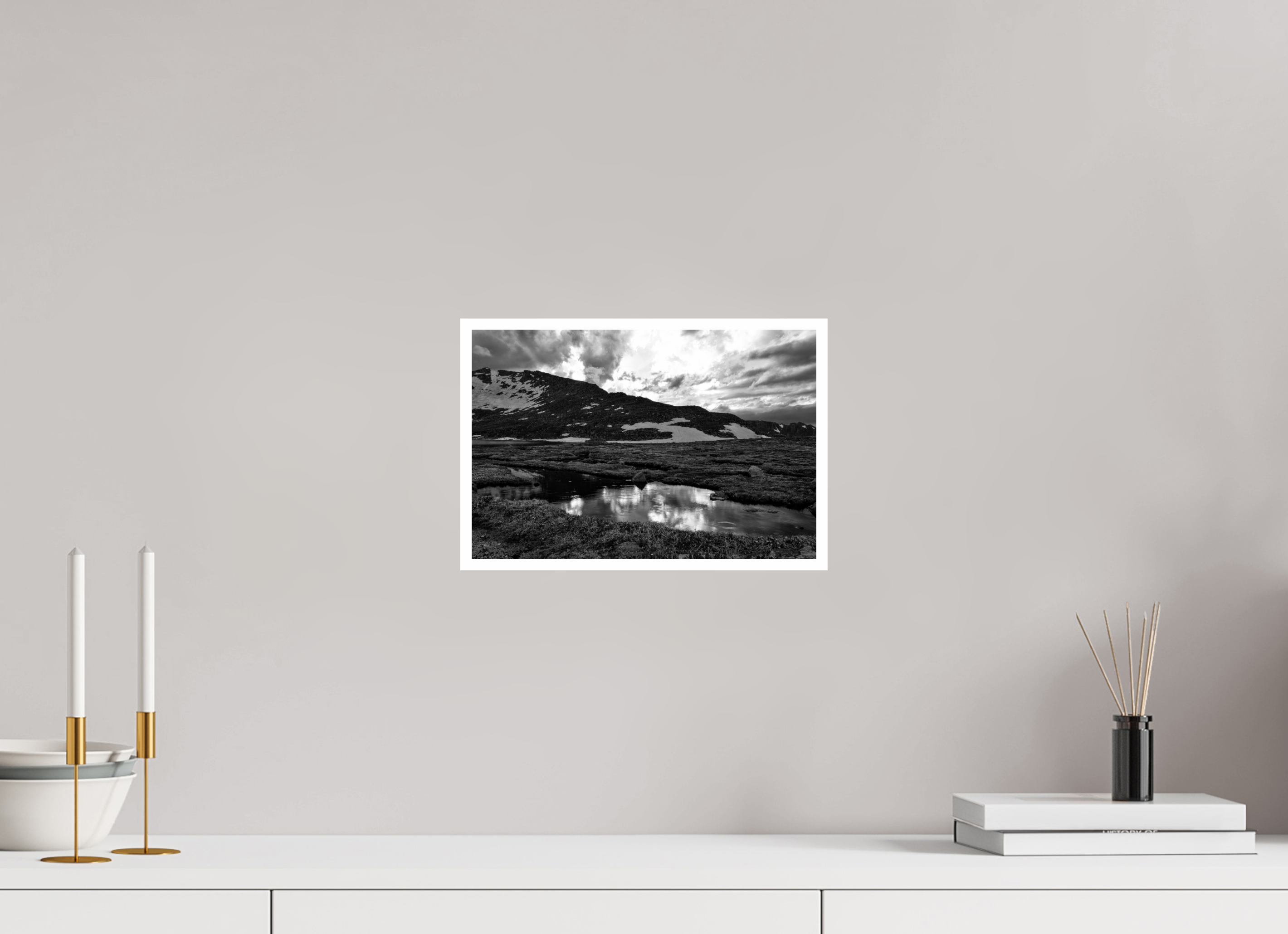 12 x 8″, Ilford Baryta Paper Dusk at Summit Lake