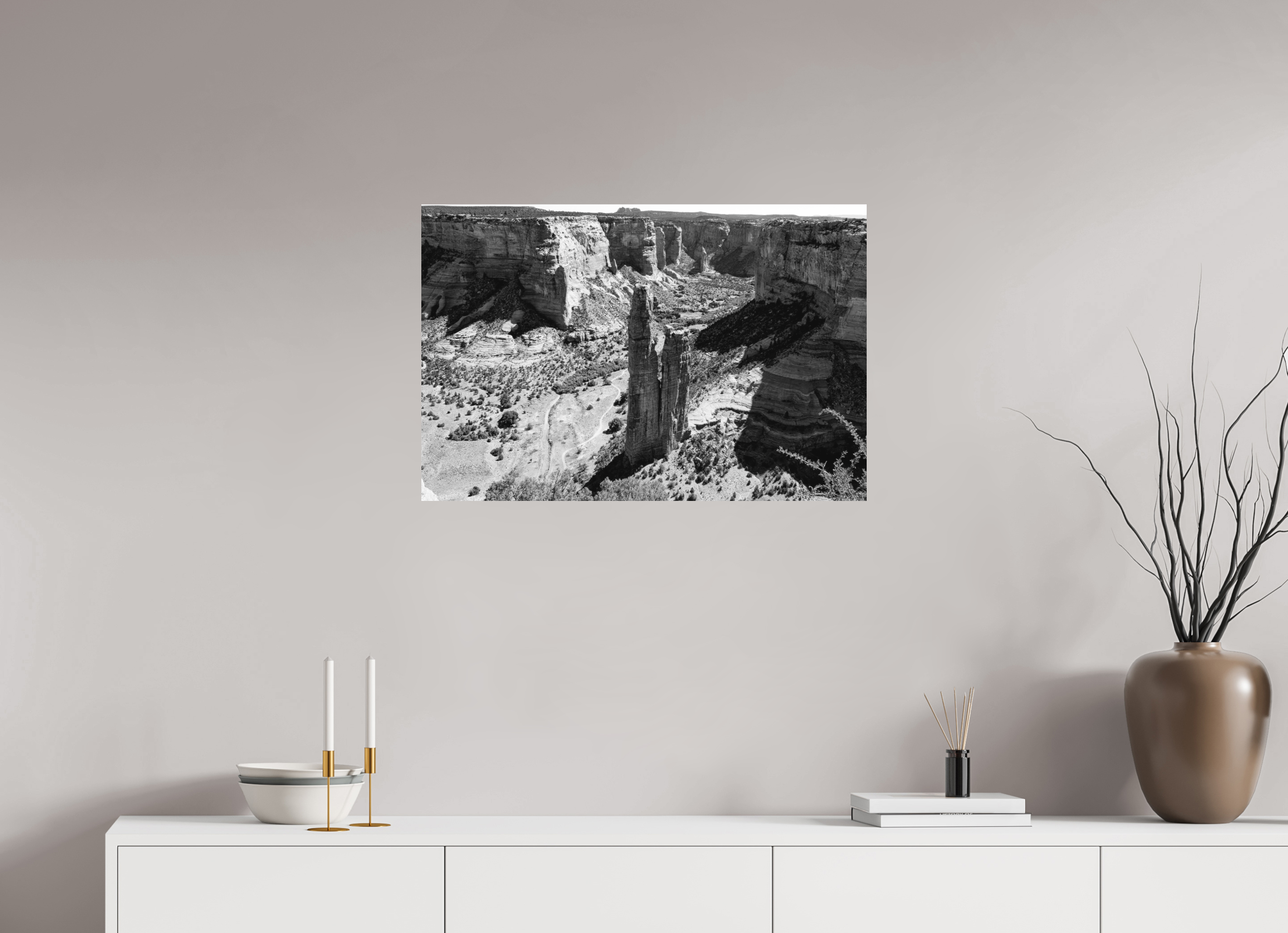 30 x 20″, Ilford B&W On Aluminum: matte Defiant Towers