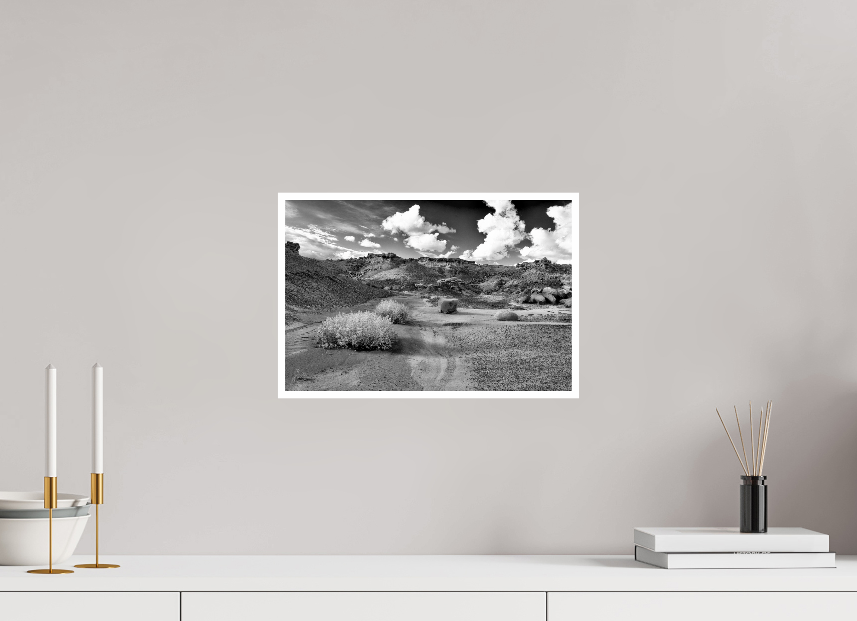 15 x 10″, Ilford Baryta Paper Bisti Creek Bed