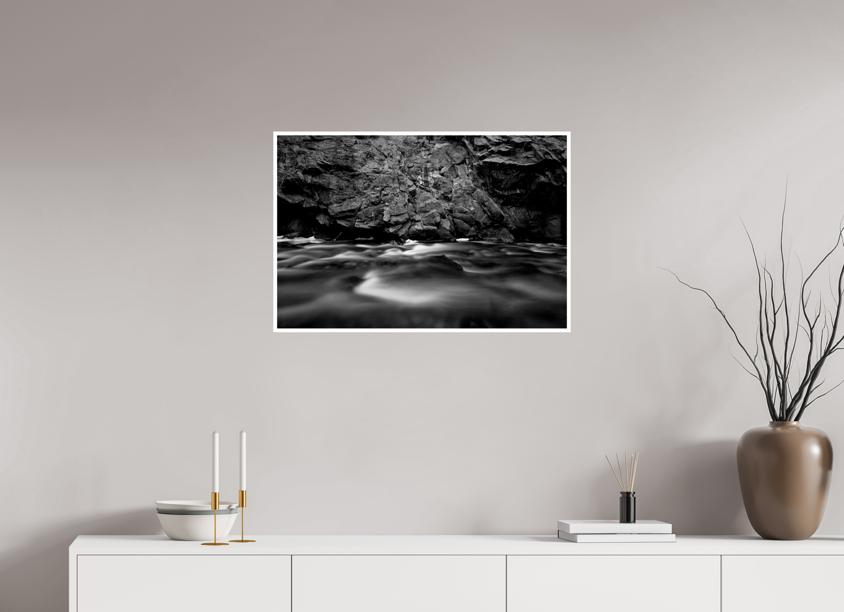 30 x 20″, Ilford B&W Paper: glossy Stone and Flow