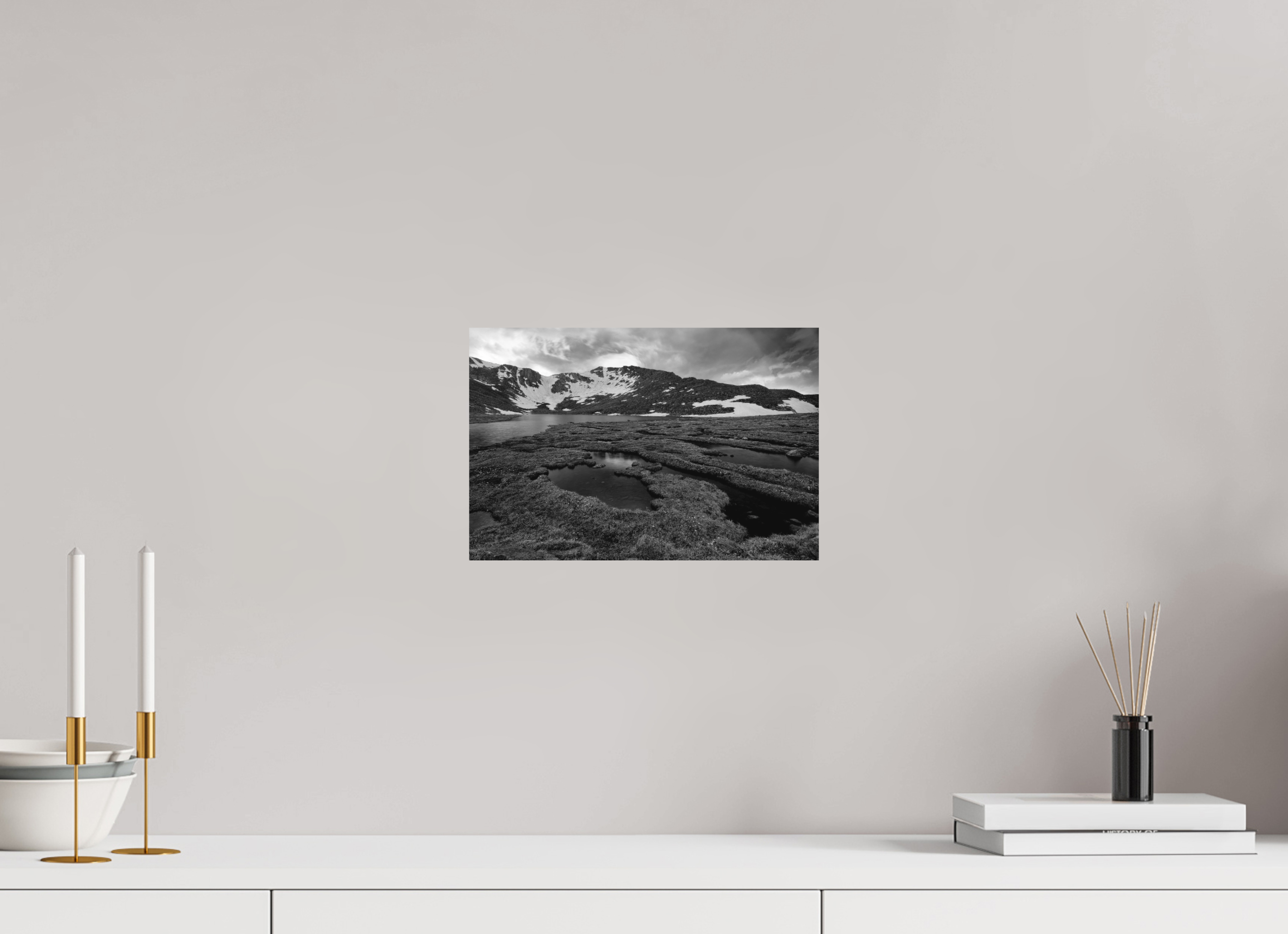 12 x 8″, Ilford B&W On Aluminum: matte Sunset Fire