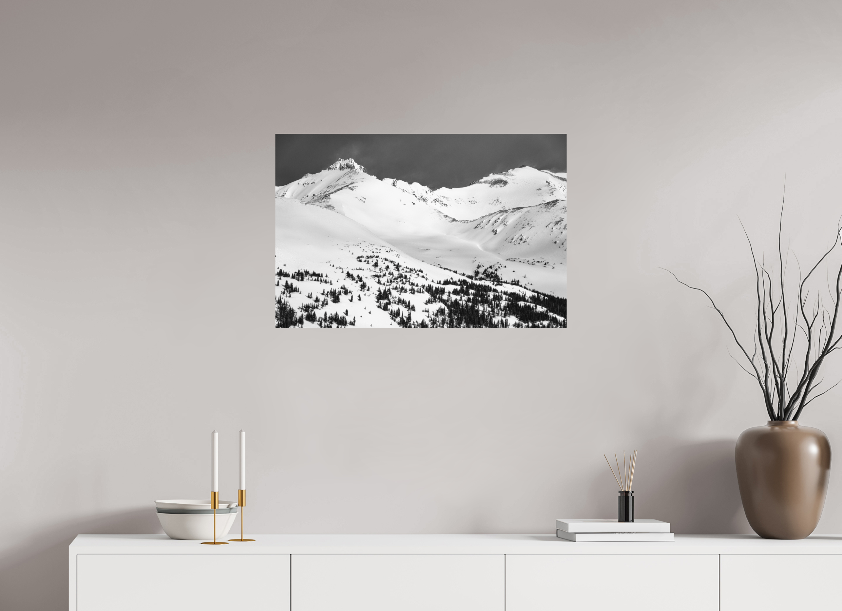 30 x 20″, Ilford B&W On Aluminum: matte High Silence