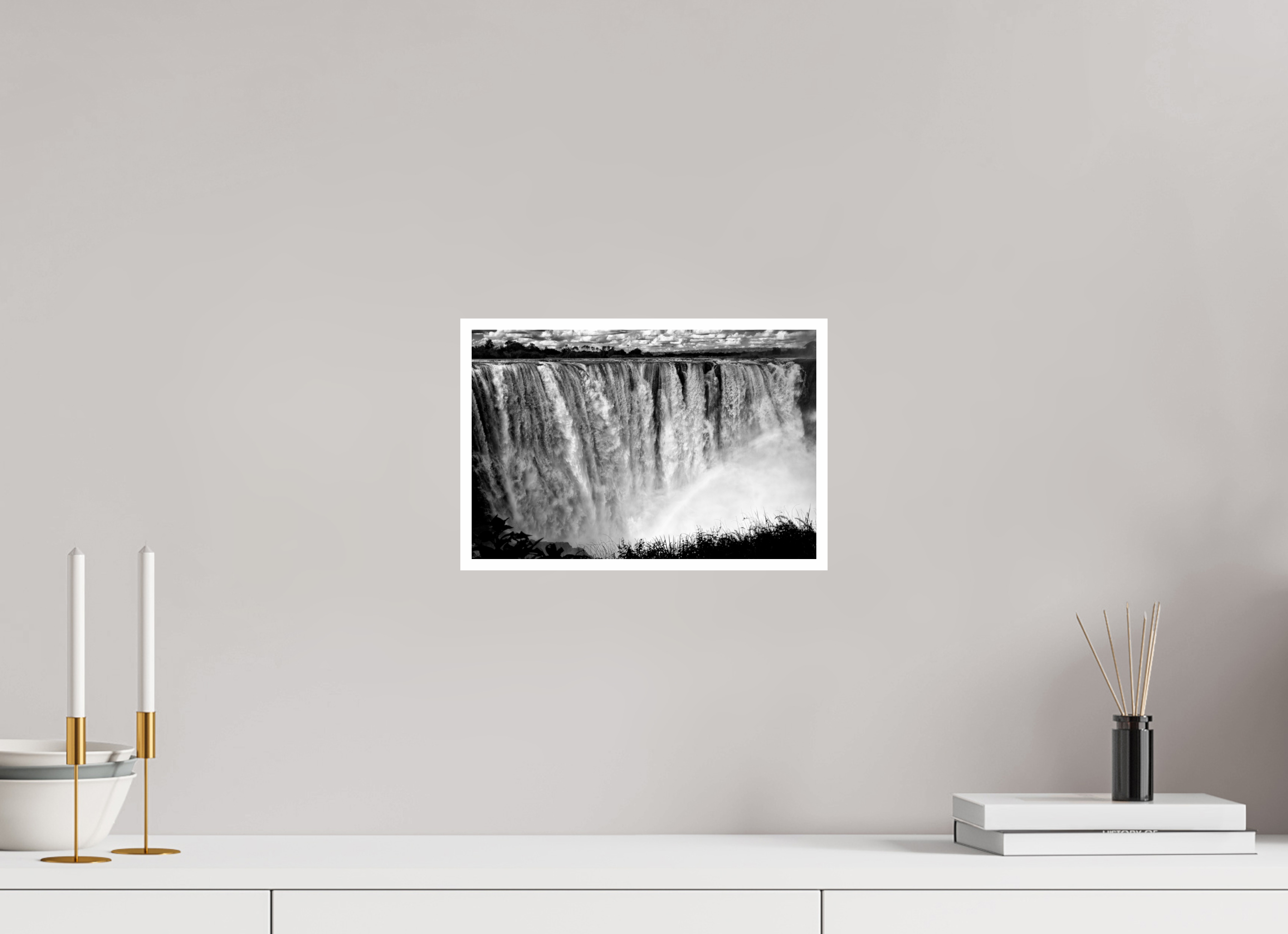 12 x 8″, Ilford Baryta Paper Victoria Falls