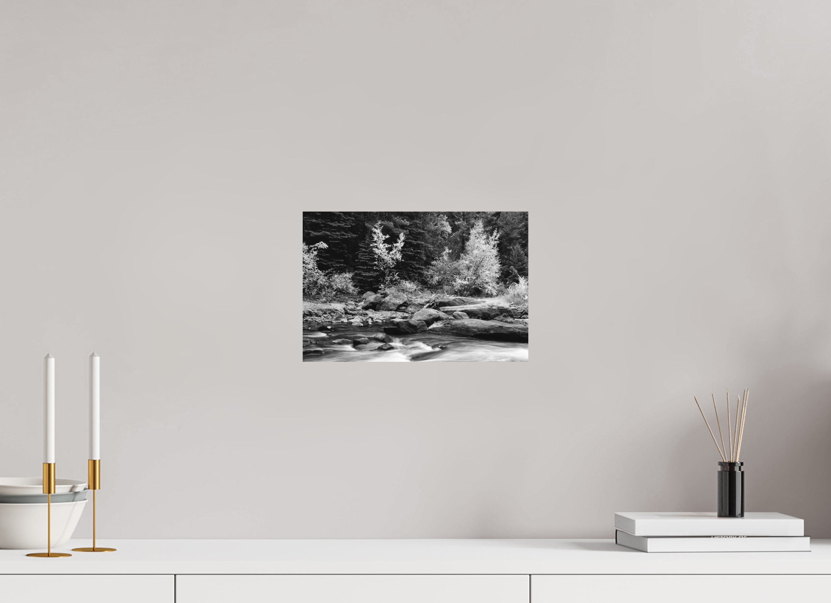 12 x 8″, Ilford B&W On Aluminum: matte In the Current of Seasons