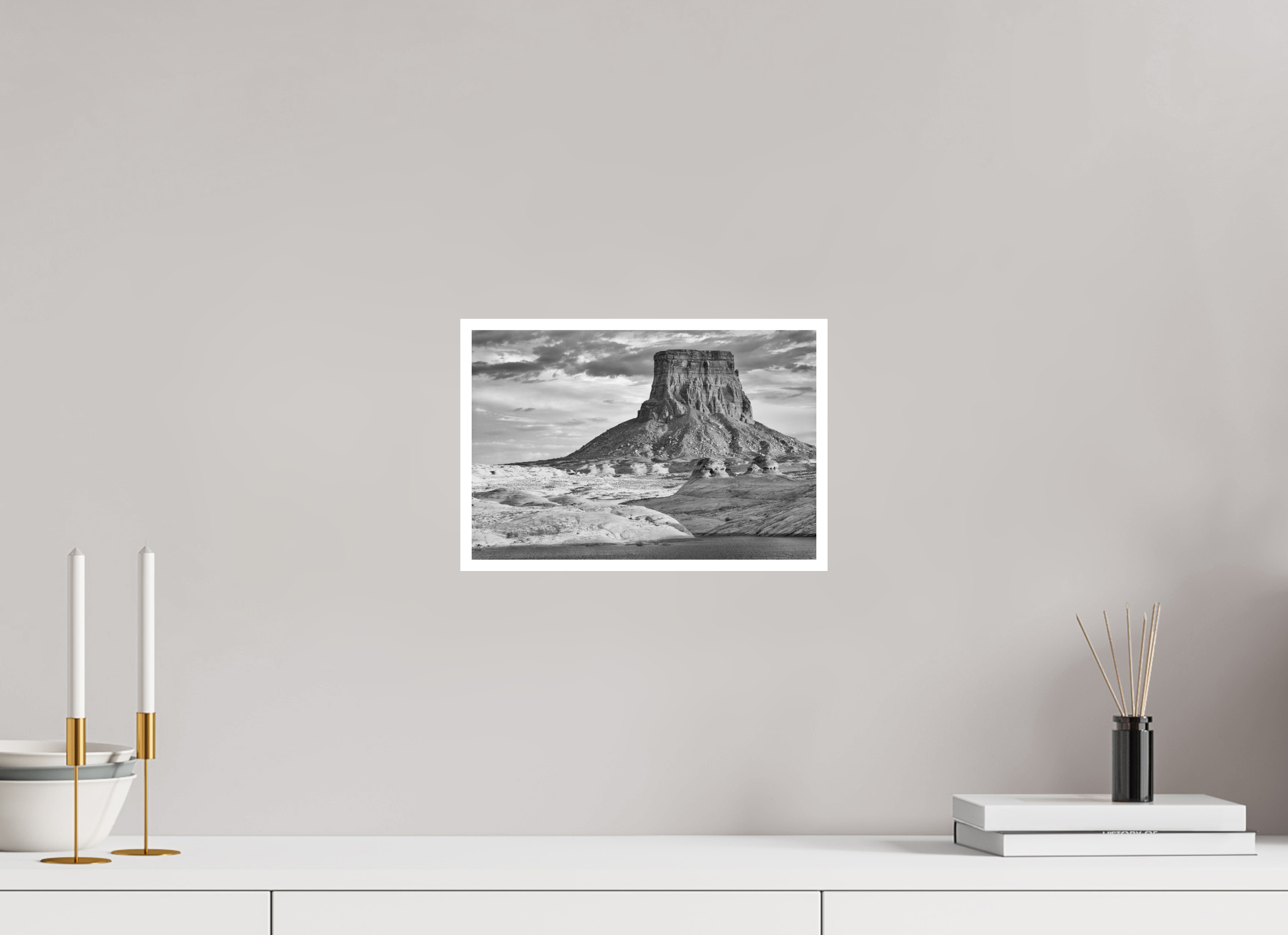 12 x 8″, Ilford B&W Paper: matte Last Light, Lake Powell