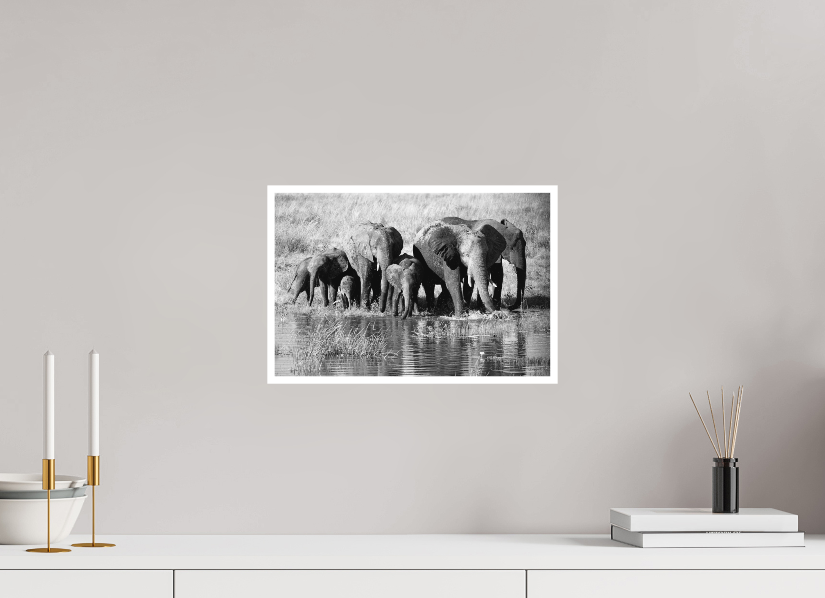 15 x 10″, Ilford B&W Paper: matte Family Crossing