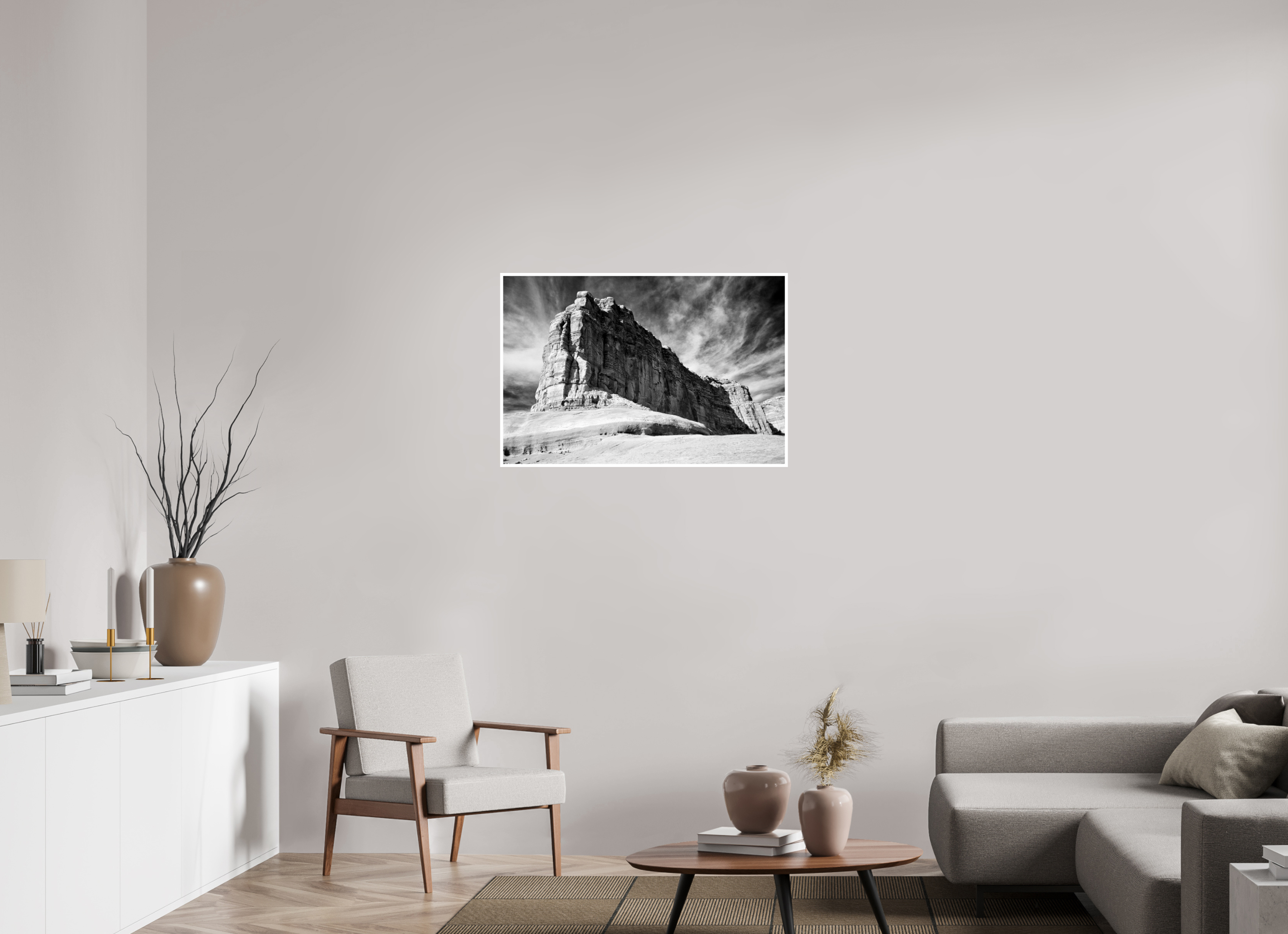 36 x 24″, Ilford Baryta Paper Lake Powell Butte
