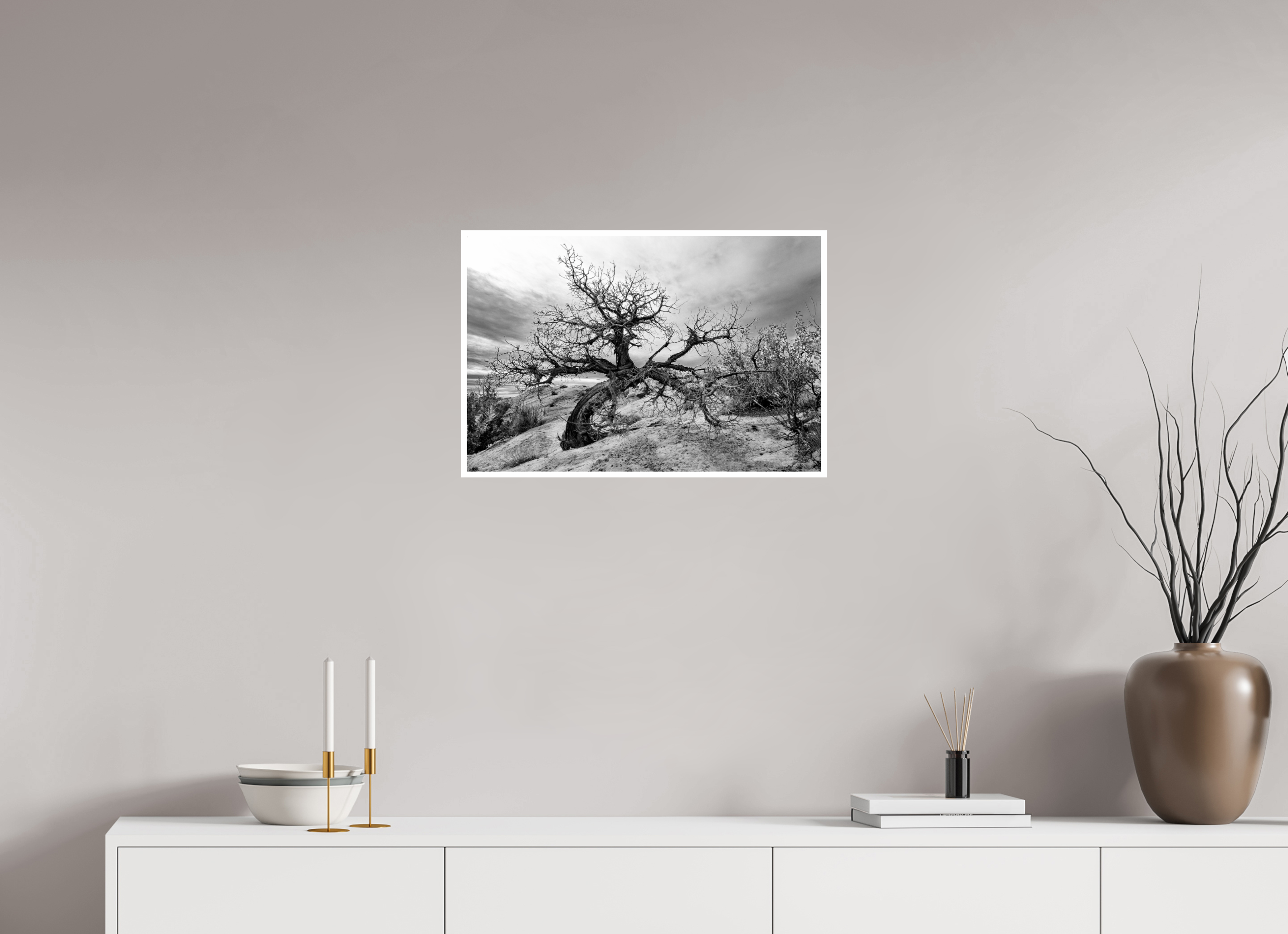 24 x 16″, Ilford Baryta Paper Twisted and Still Standing