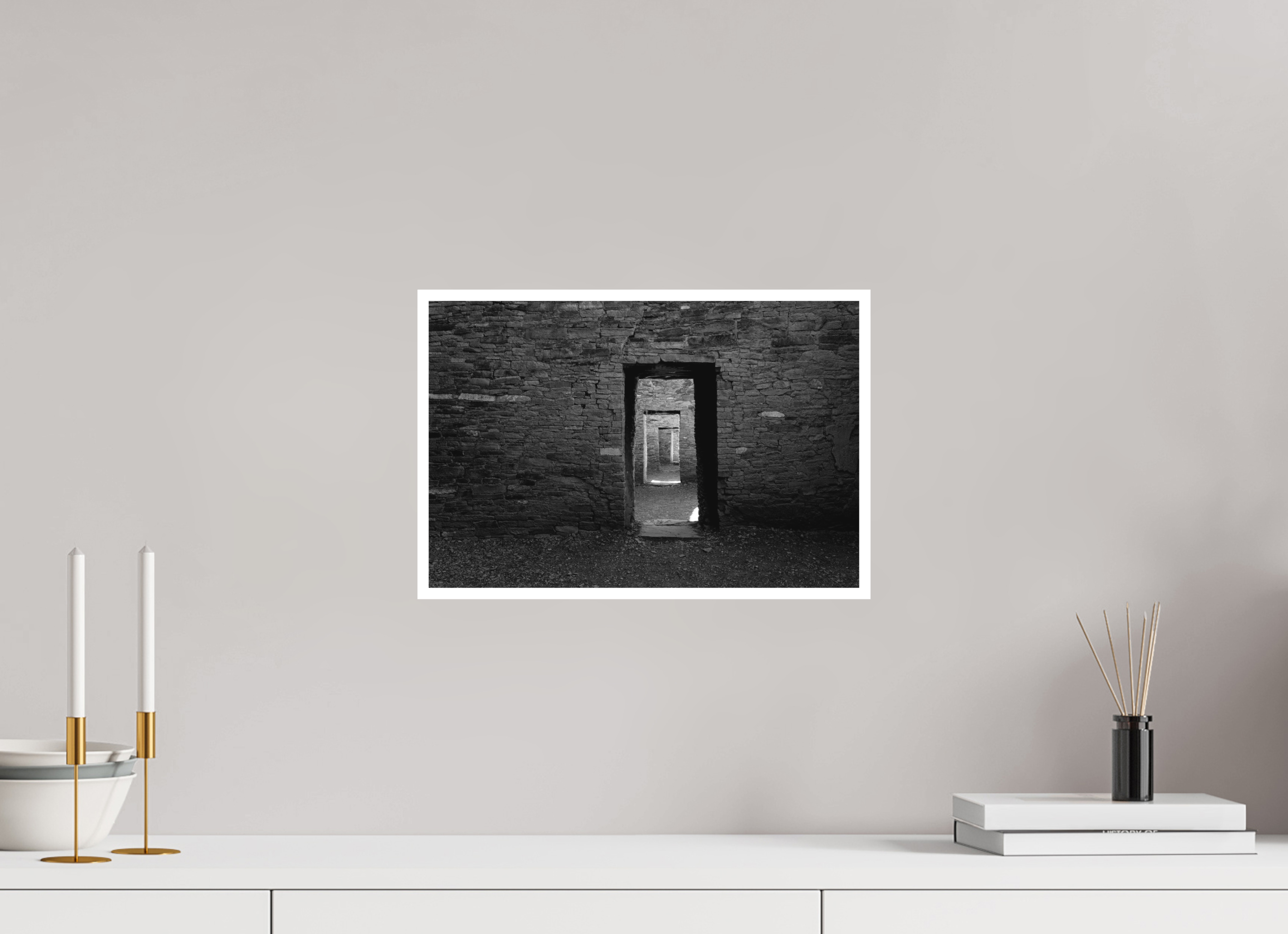 15 x 10″, Ilford B&W Paper: matte Five Rooms of Time