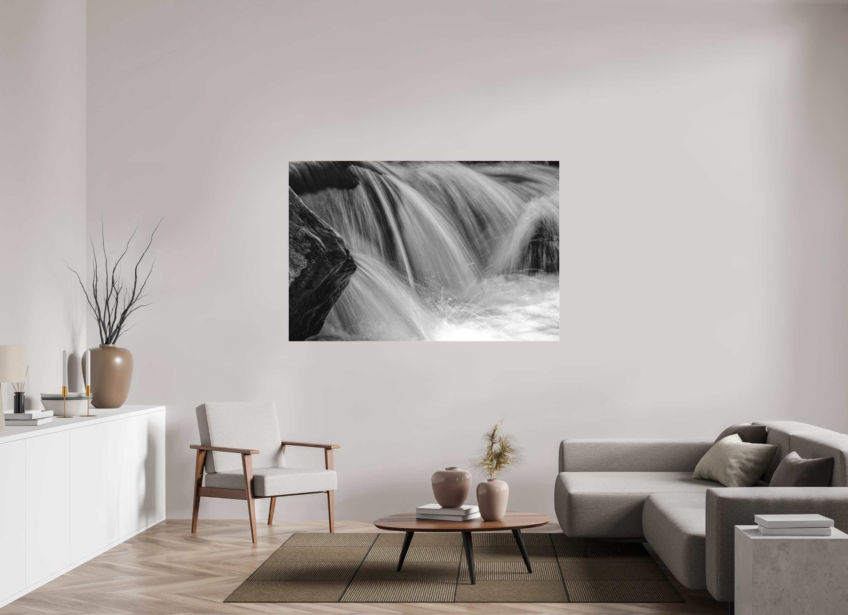 66 x 44″, Ilford B&W Under Acrylic: matte The Shape of Water