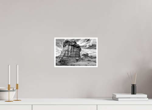 12 x 8″, Ilford Baryta Paper Bisti Hoodoo Castle