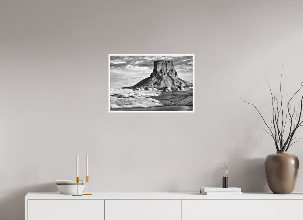 24 x 16″, Ilford Baryta Paper Butte at Sunset