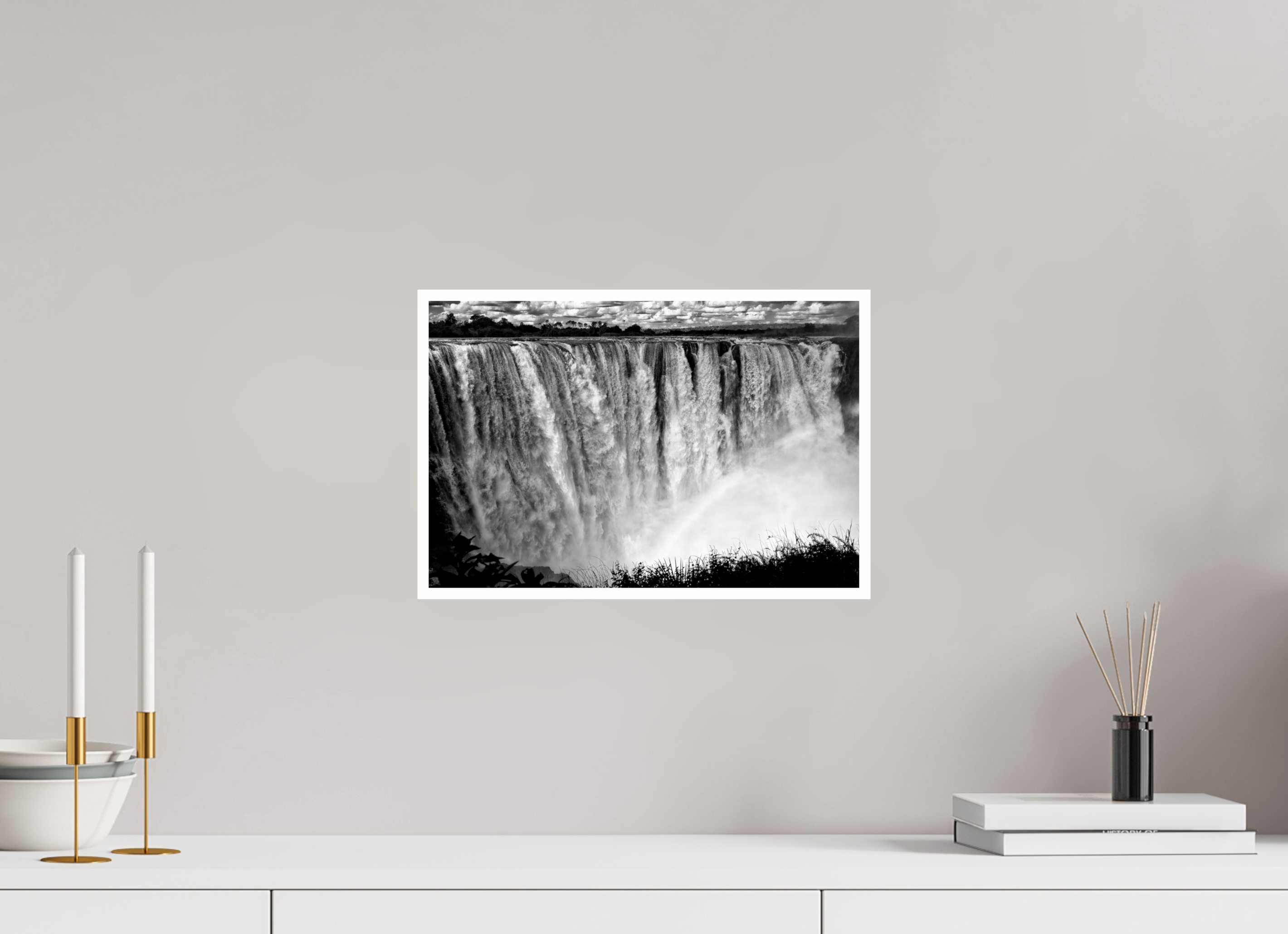 15 x 10″, Ilford Baryta Paper Victoria Falls