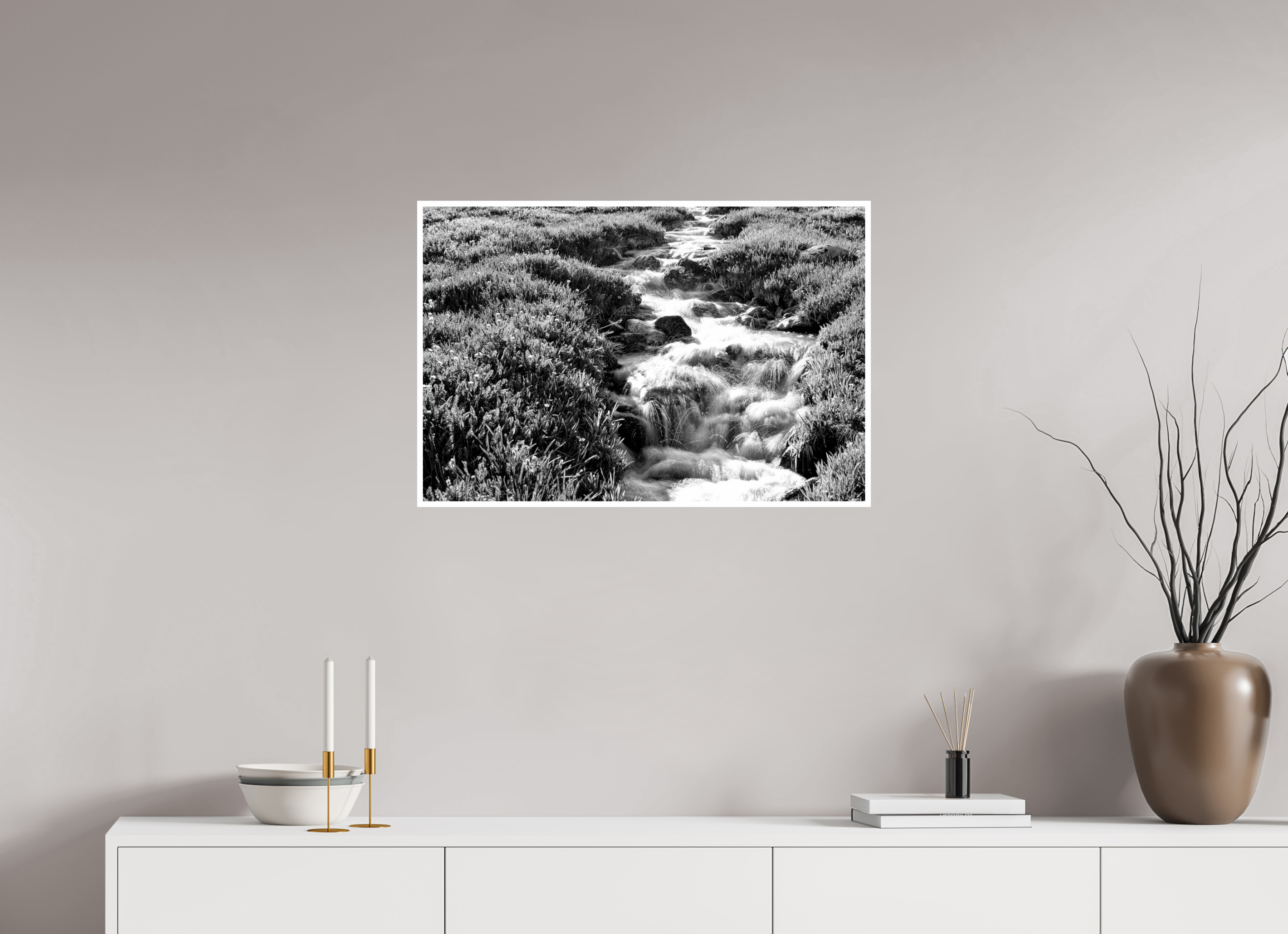30 x 20″, Ilford Baryta Paper Sunset fireworks