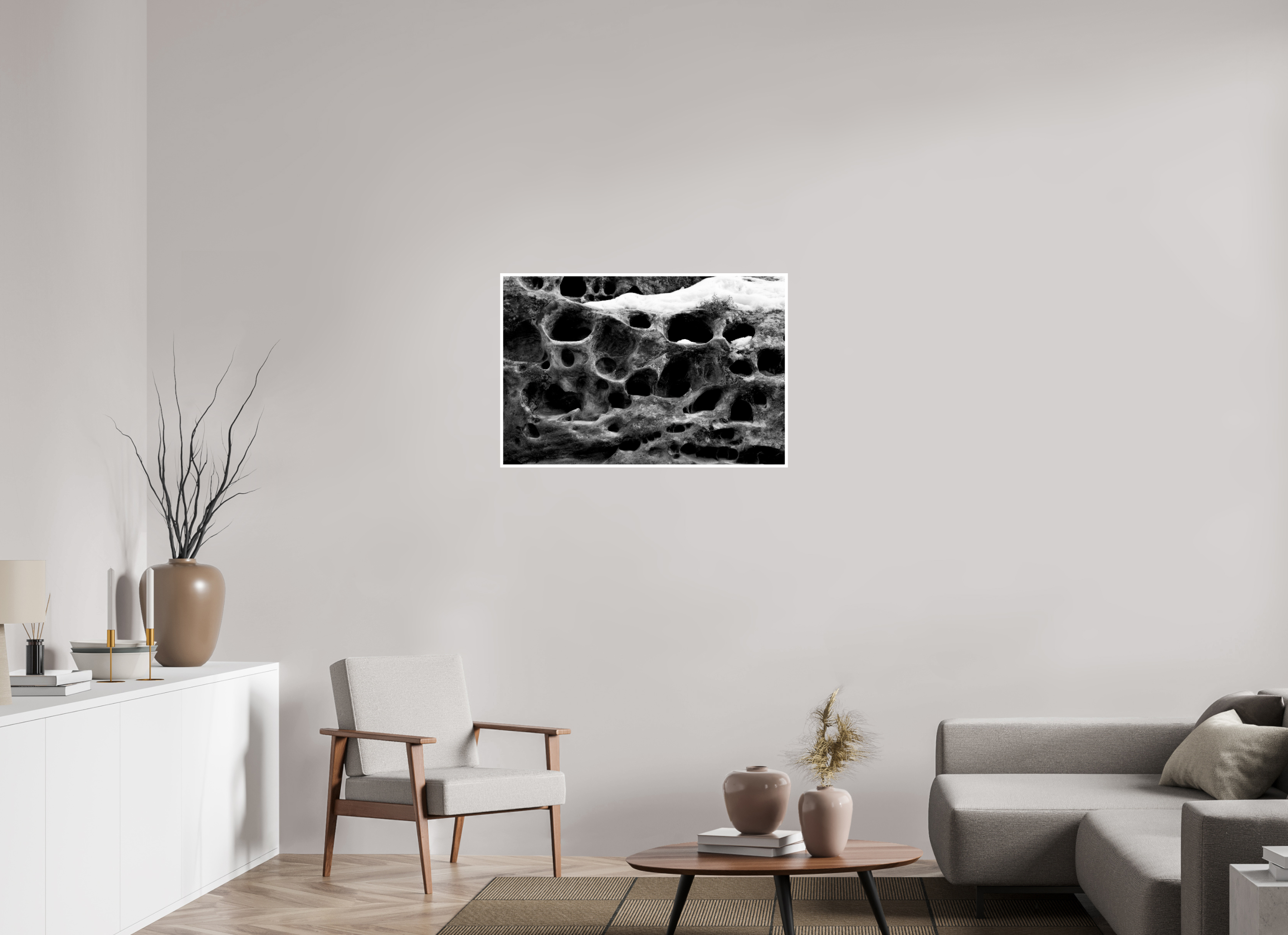 36 x 24″, Ilford Baryta Paper Carved by Wind, Read by Imagination