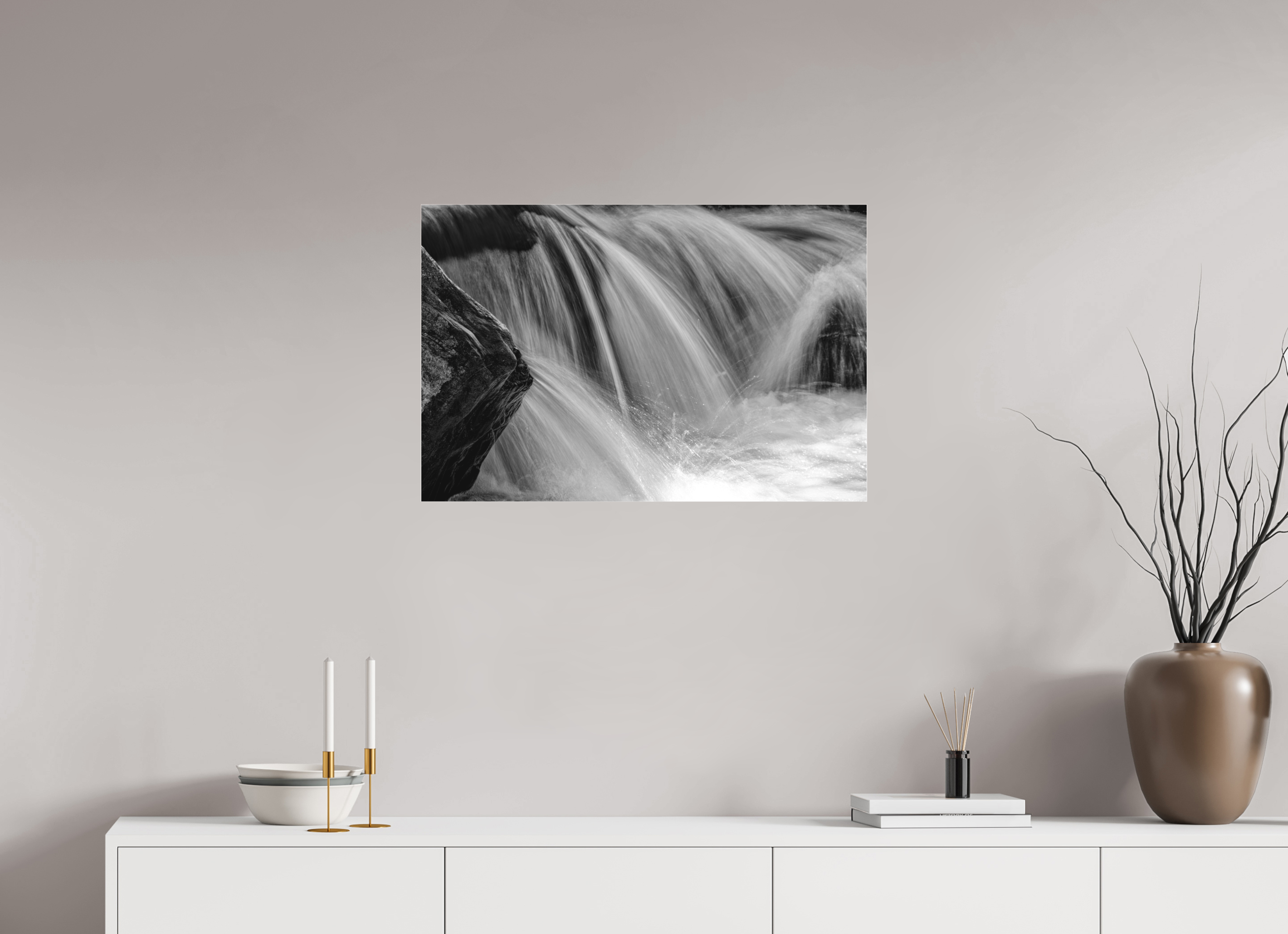 30 x 20″, Ilford B&W Under Acrylic: matte The Shape of Water