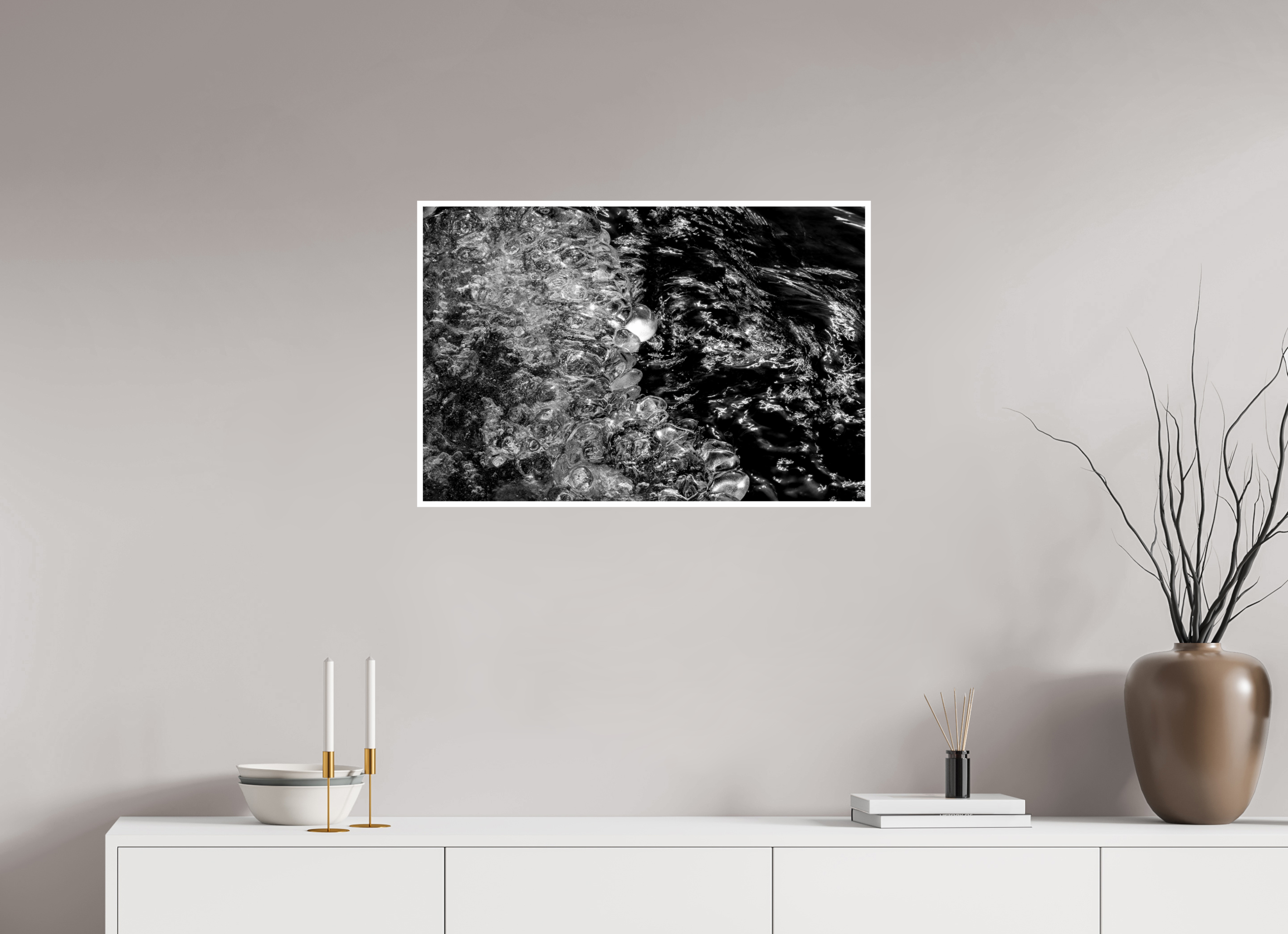 30 x 20″, Ilford Baryta Paper Ice Spheres