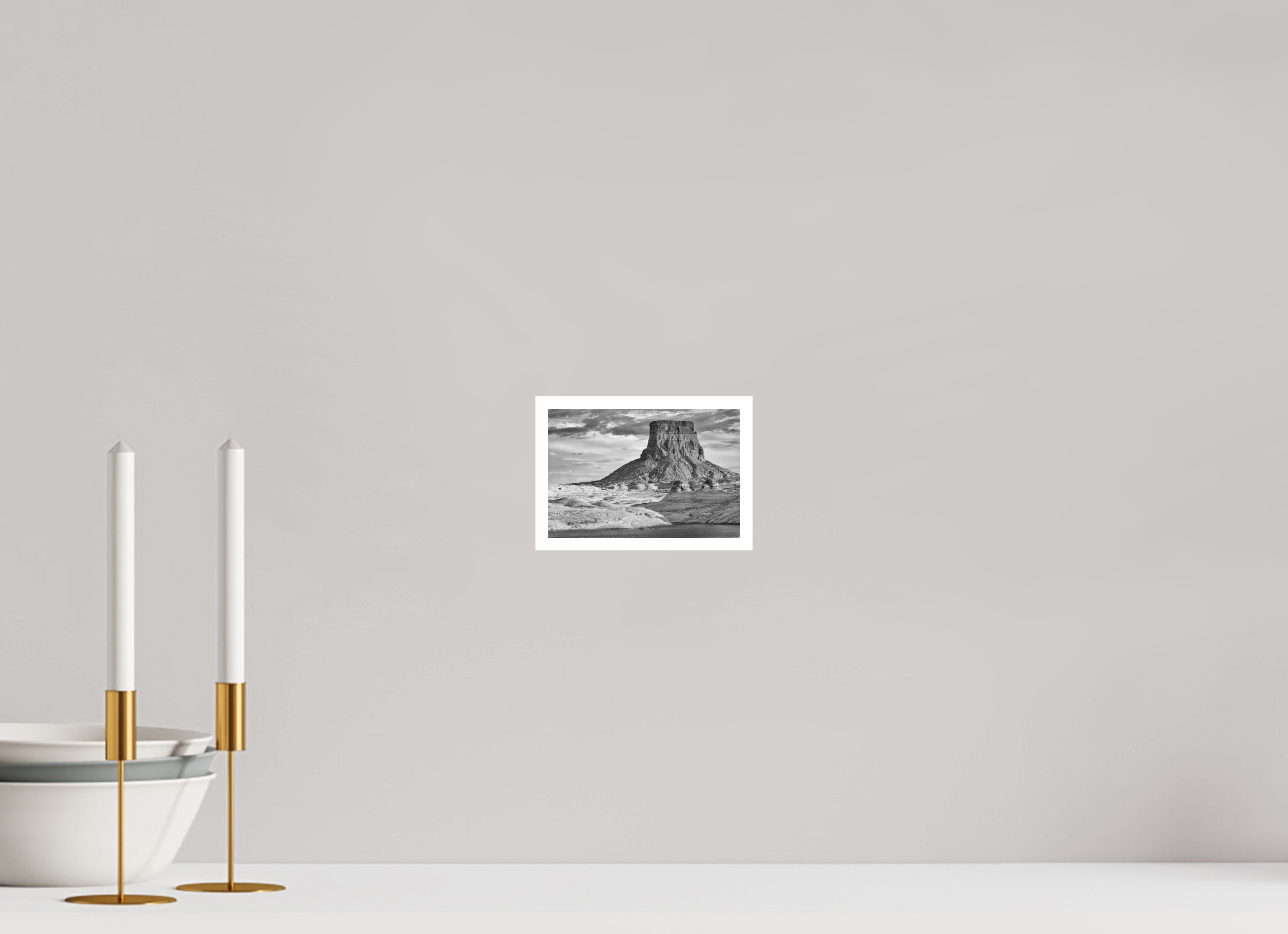 6 x 4″, Ilford B&W Paper: glossy Last Light, Lake Powell