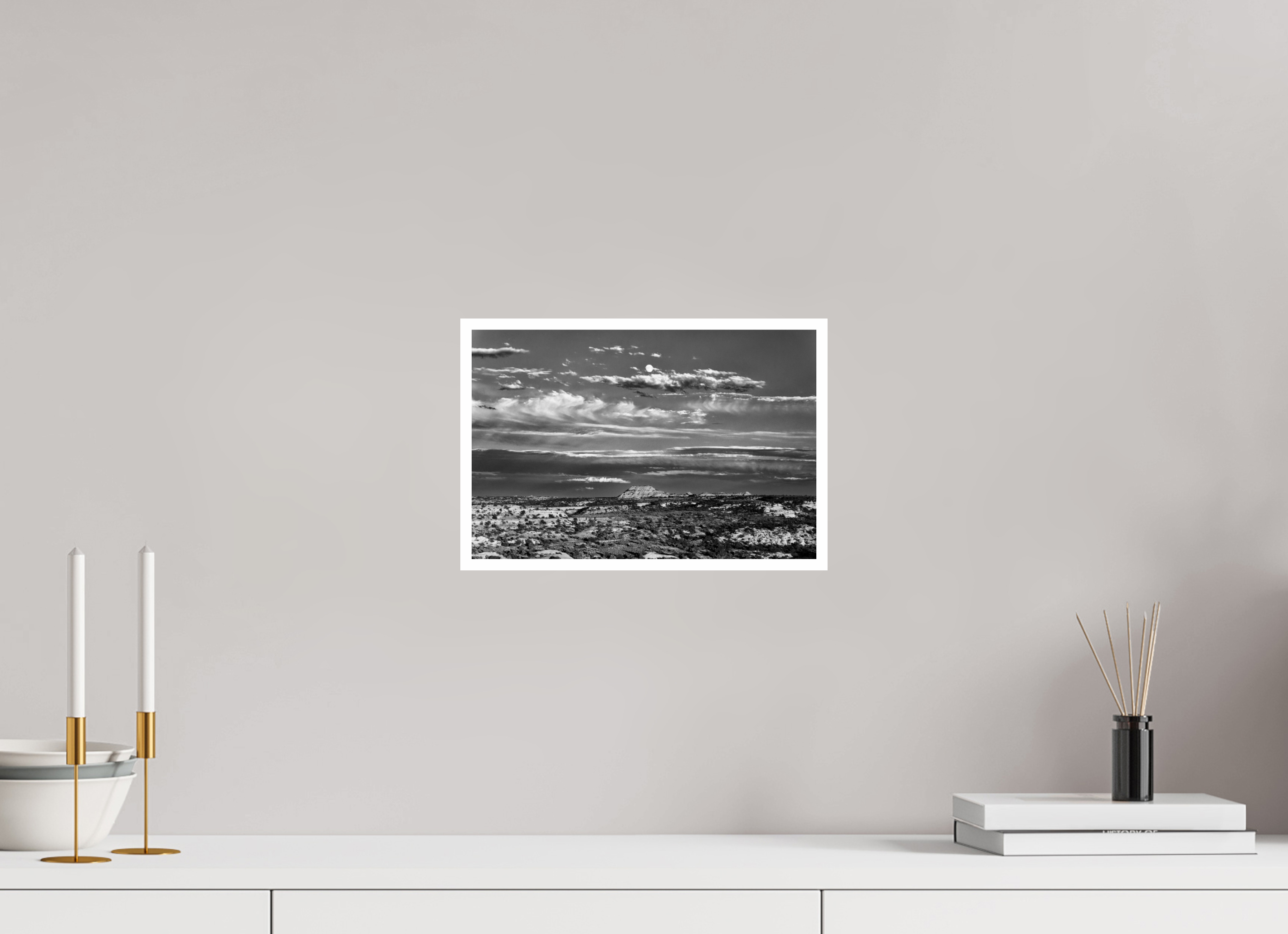 12 x 8″, Ilford Baryta Paper Moonrise