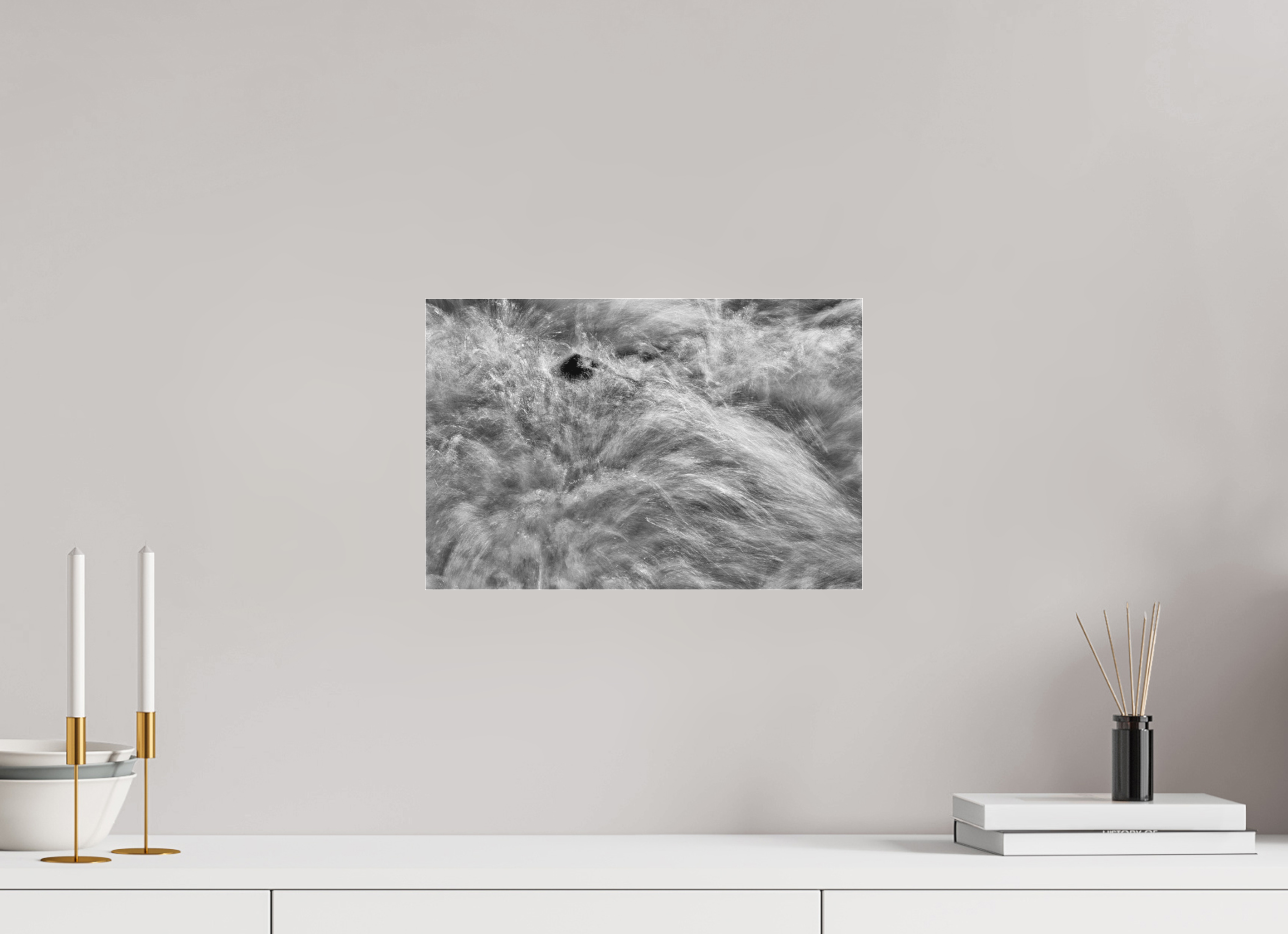 15 x 10″, Ilford B&W Under Acrylic: matte Island in Chaos