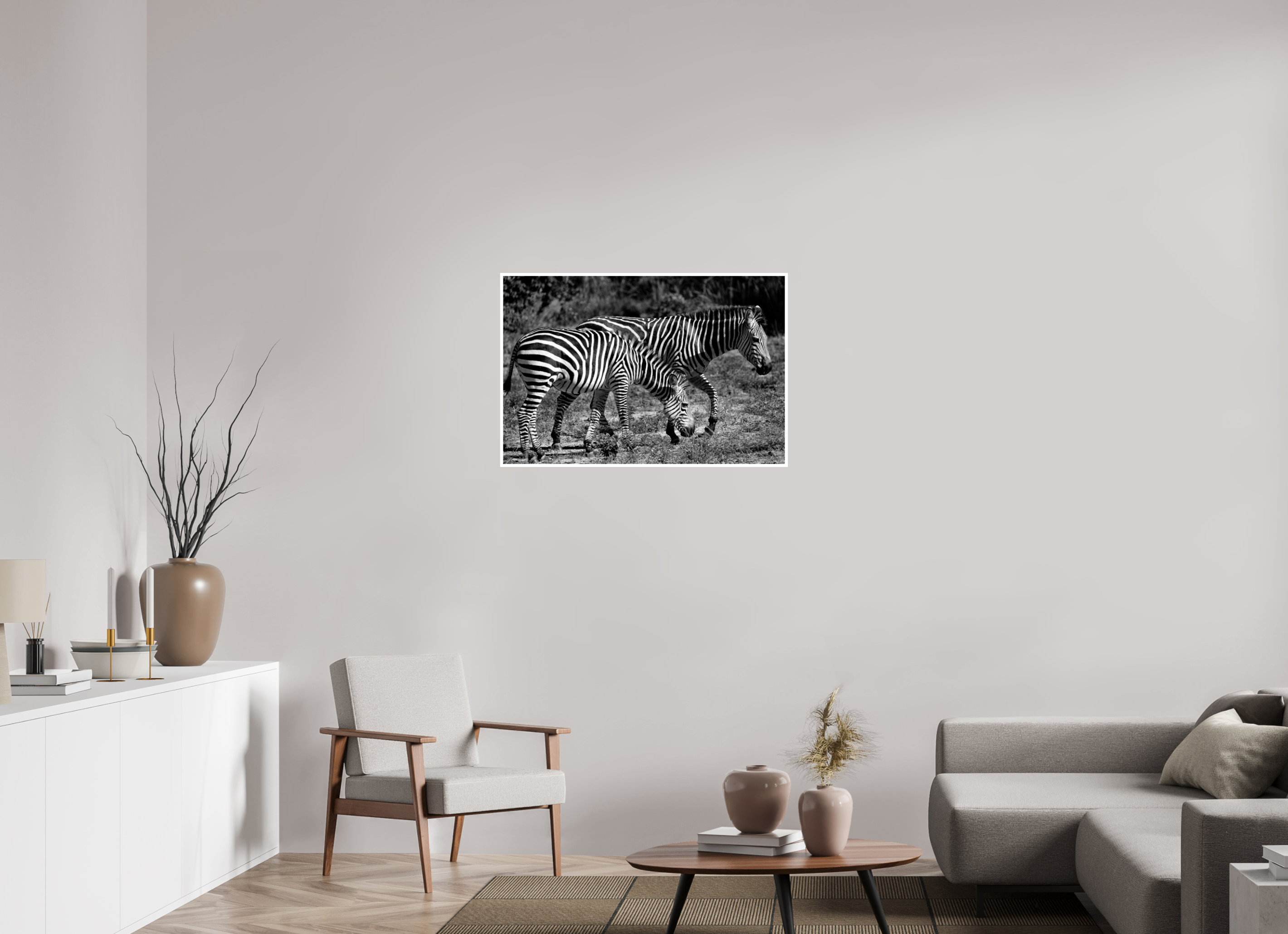 36 x 24″, Ilford Baryta Paper Zebra Patterns