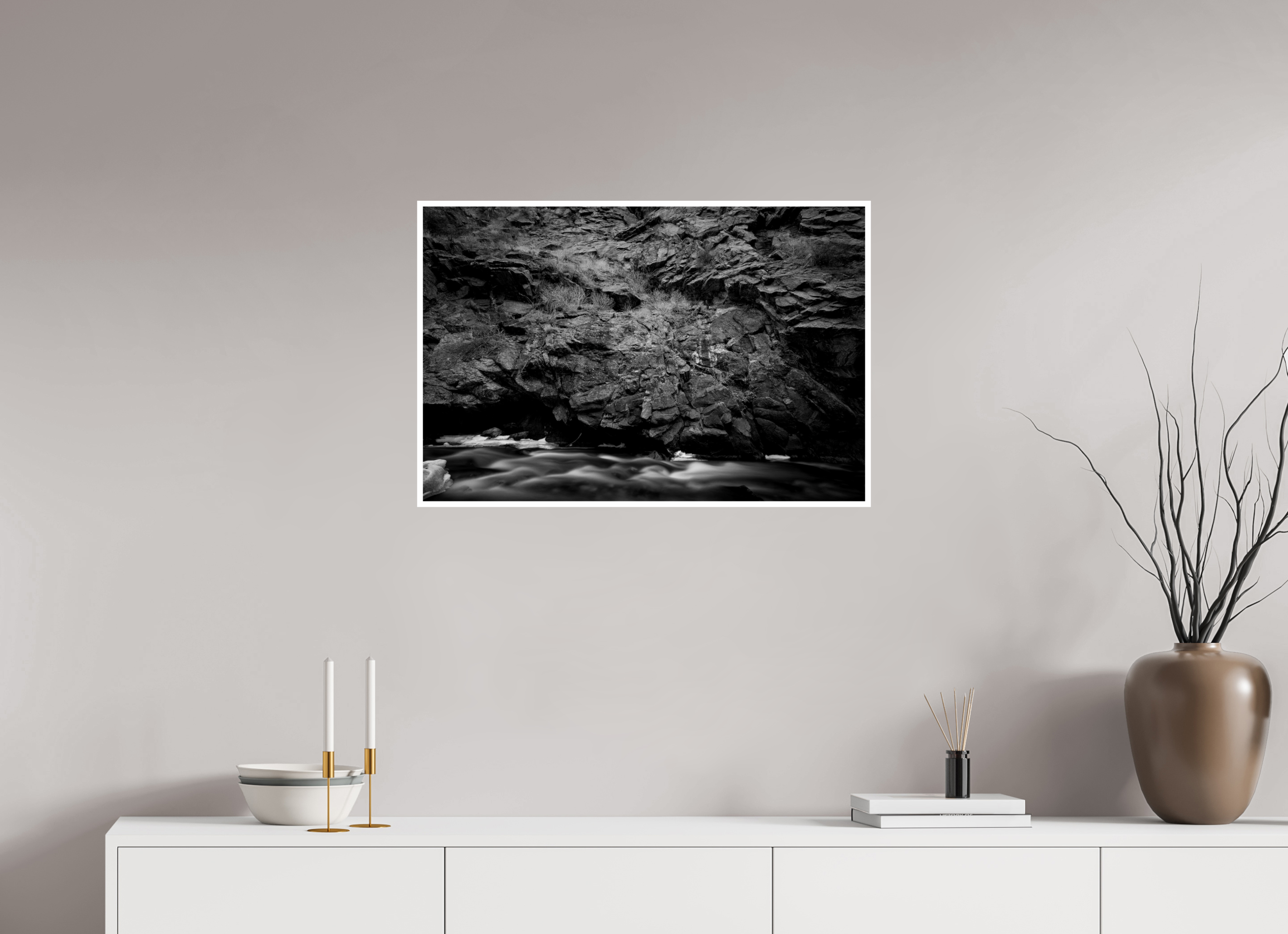 30 x 20″, Ilford B&W Paper: glossy Stone Faces