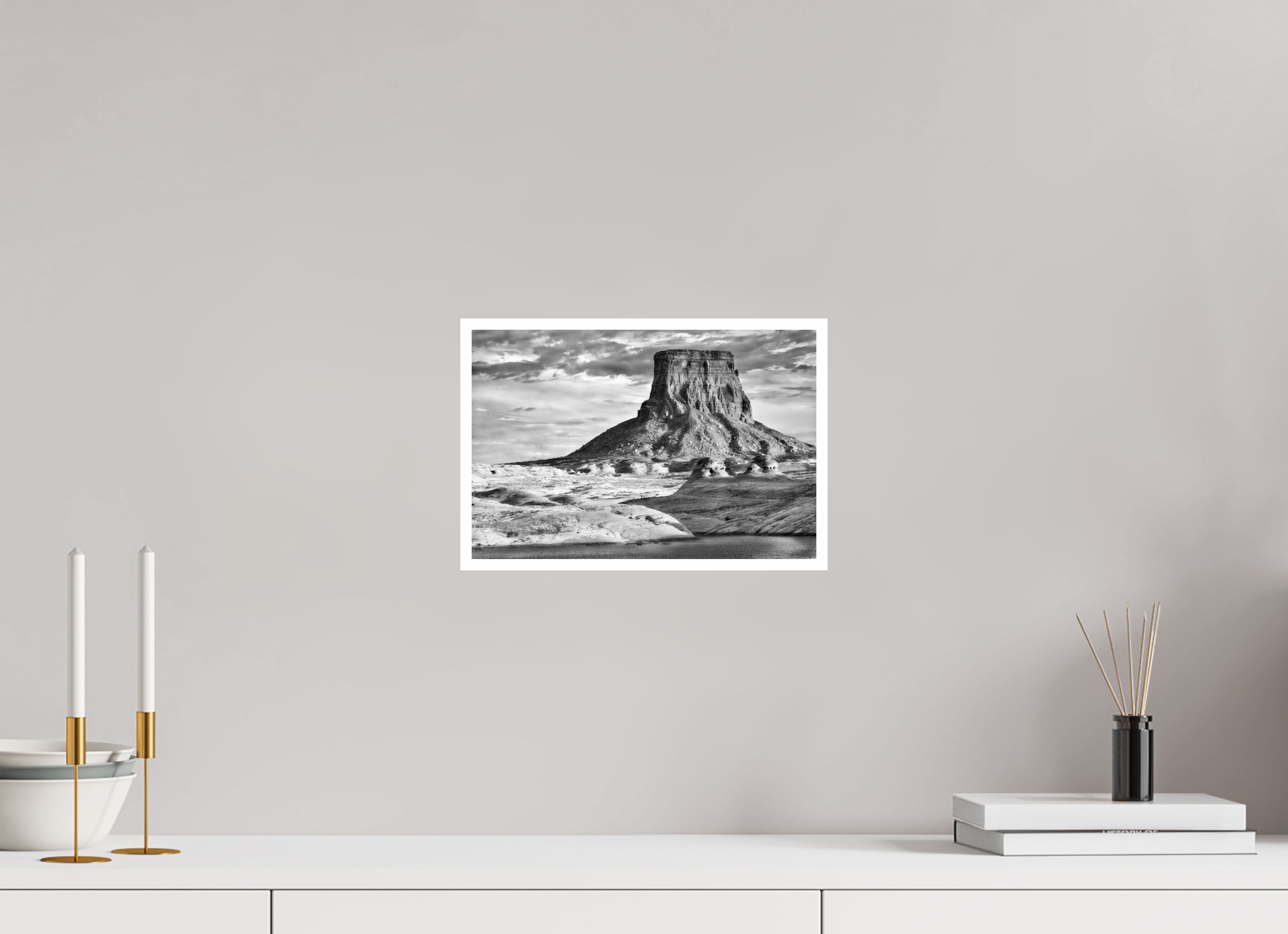 12 x 8″, Ilford Baryta Paper Butte at Sunset