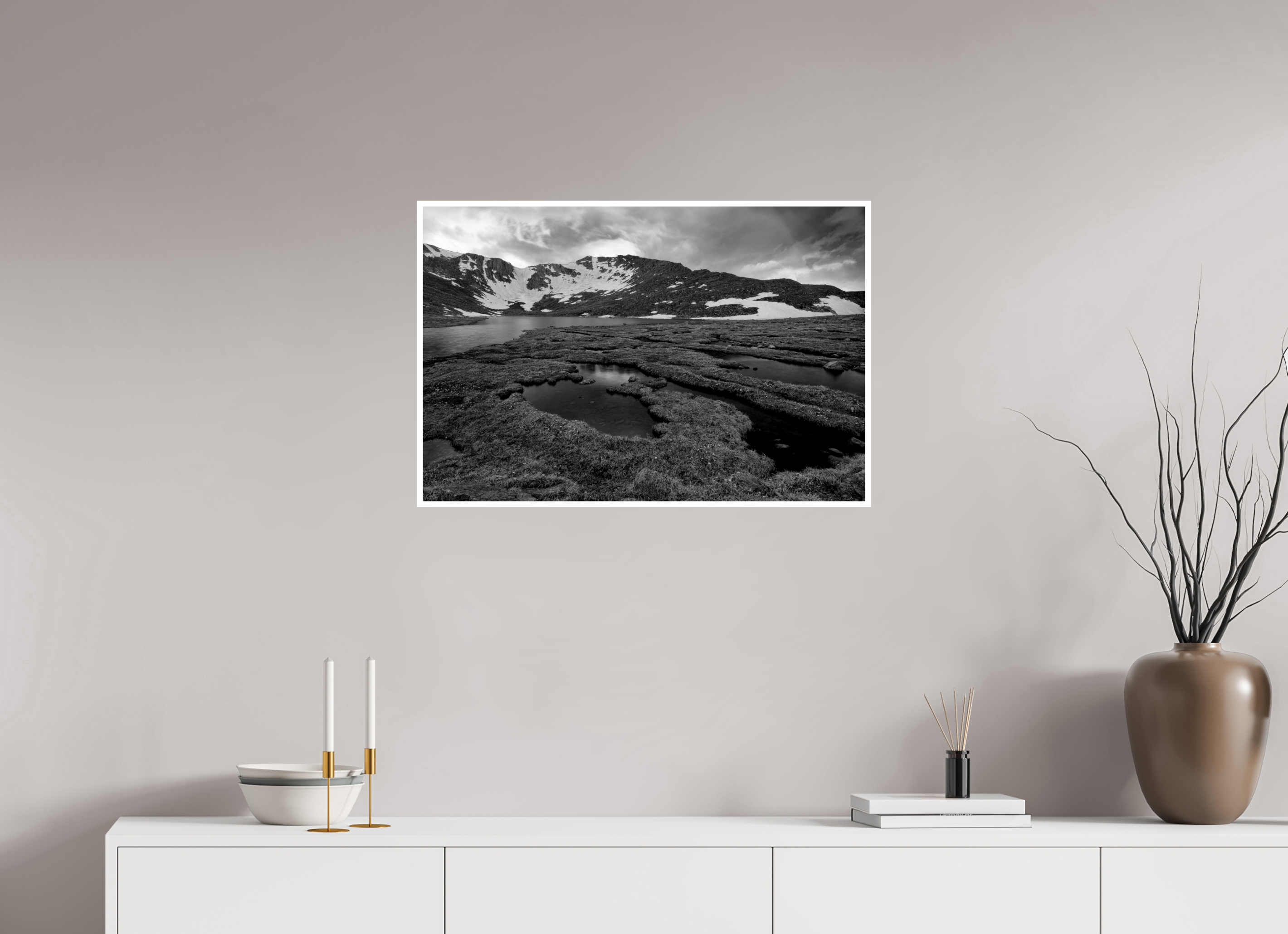 30 x 20″, Ilford B&W Paper: glossy Sunset Fire