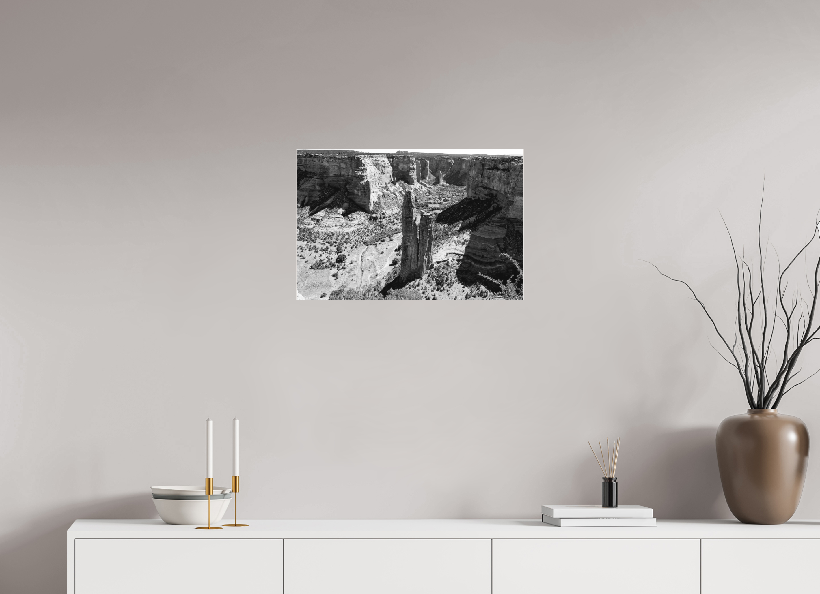 24 x 16″, Ilford B&W Under Acrylic: glossy Defiant Towers