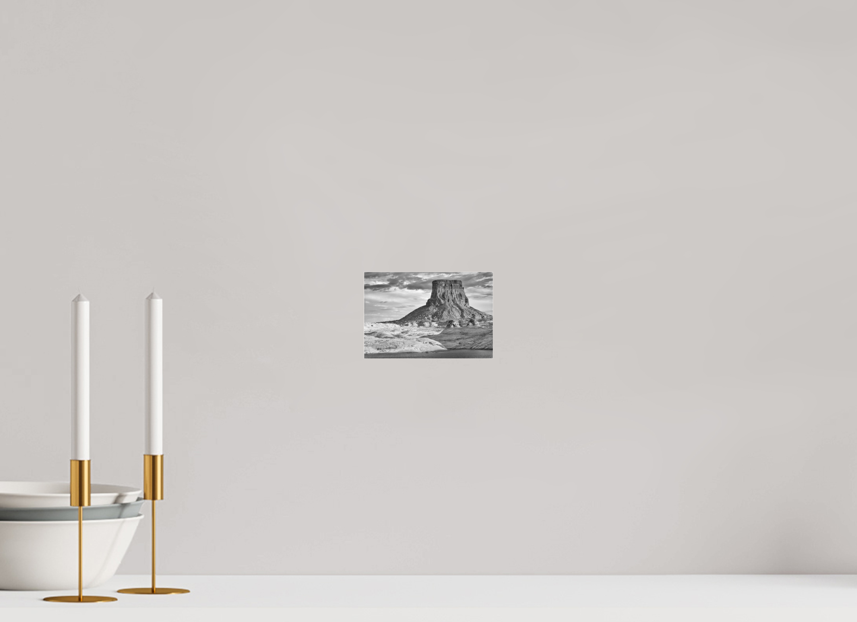 6 x 4″, Ilford B&W Under Acrylic: matte Last Light, Lake Powell