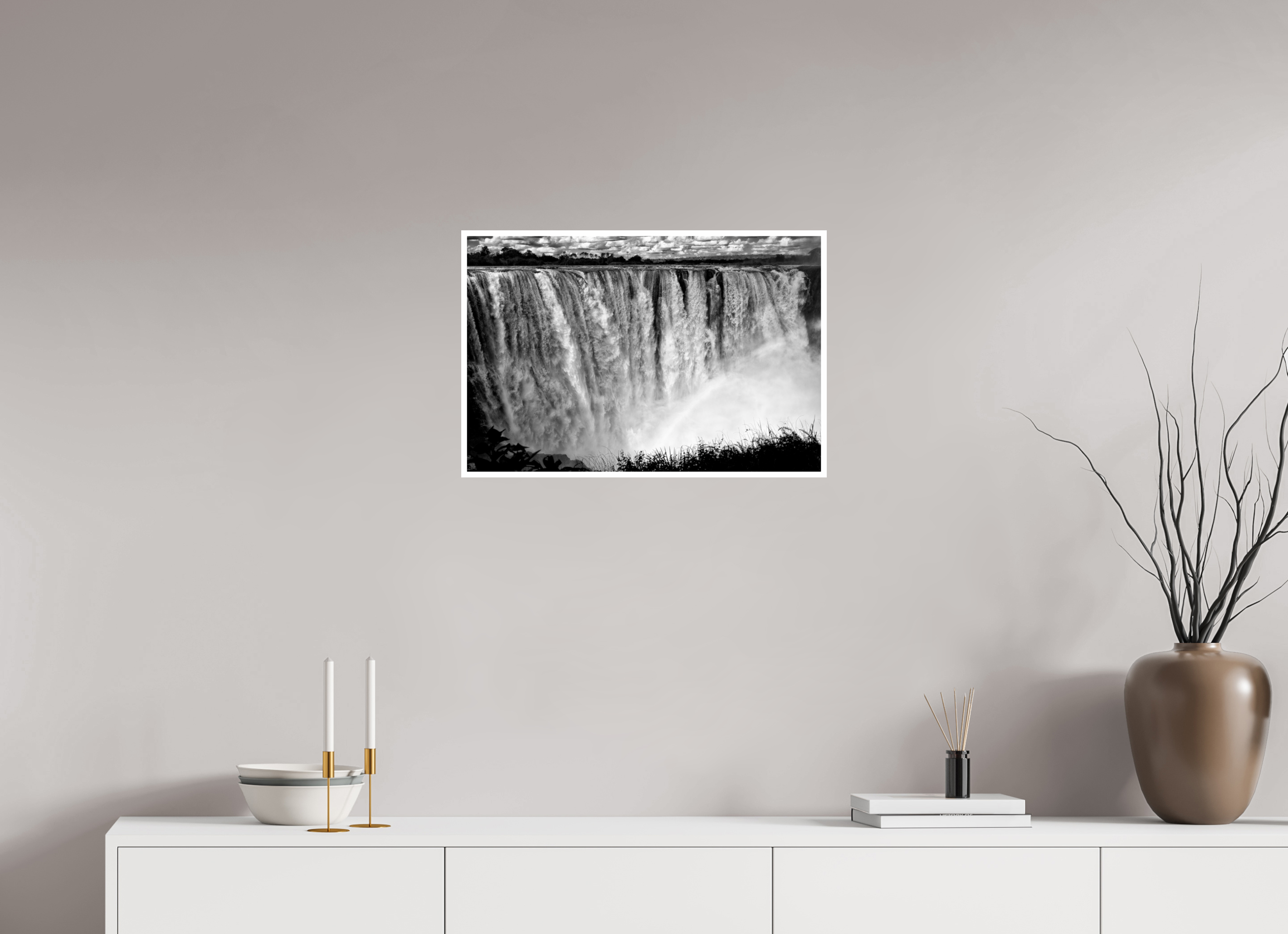 24 x 16″, Ilford Baryta Paper Victoria Falls