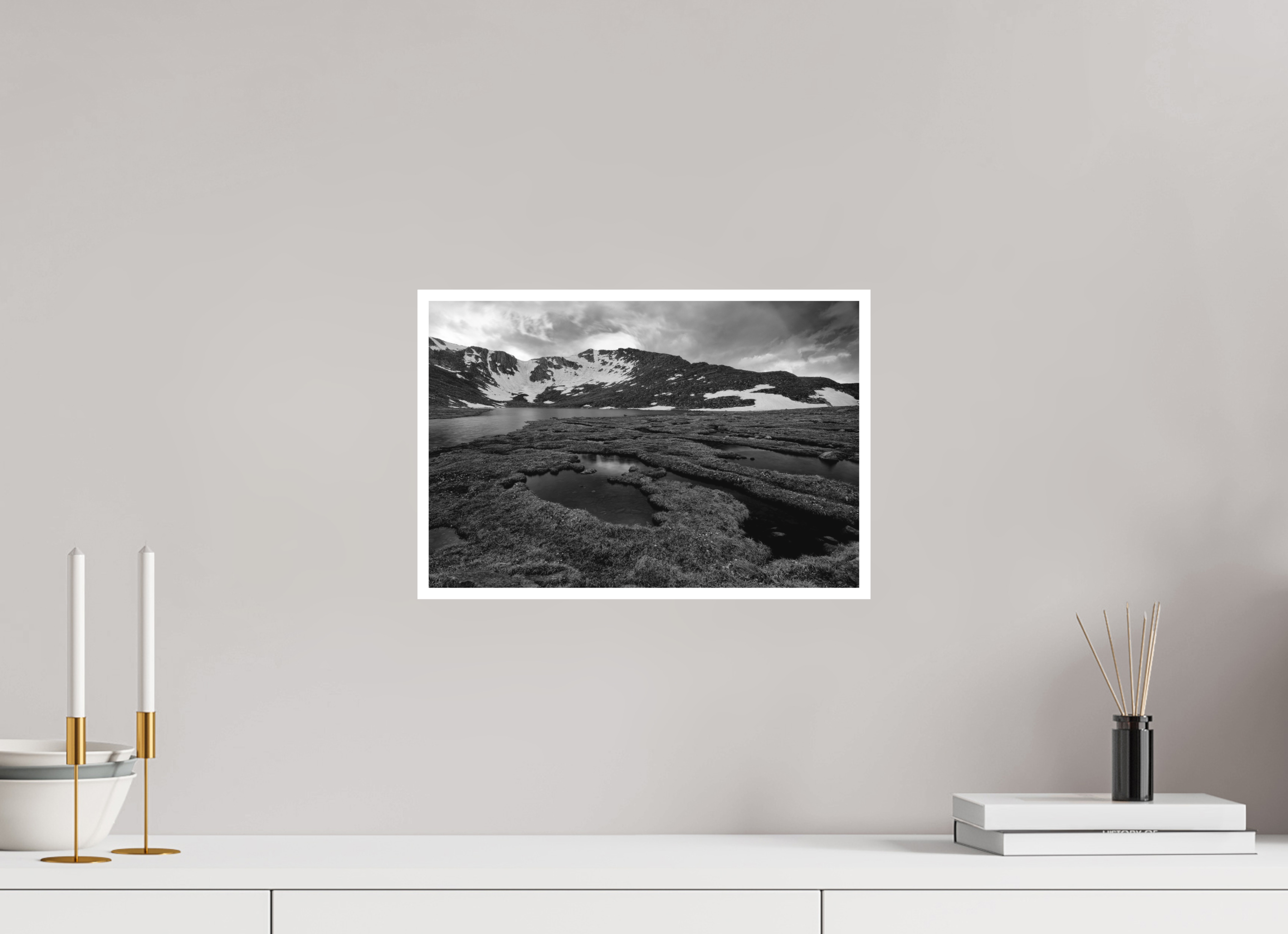 15 x 10″, Ilford B&W Paper: matte Sunset Fire