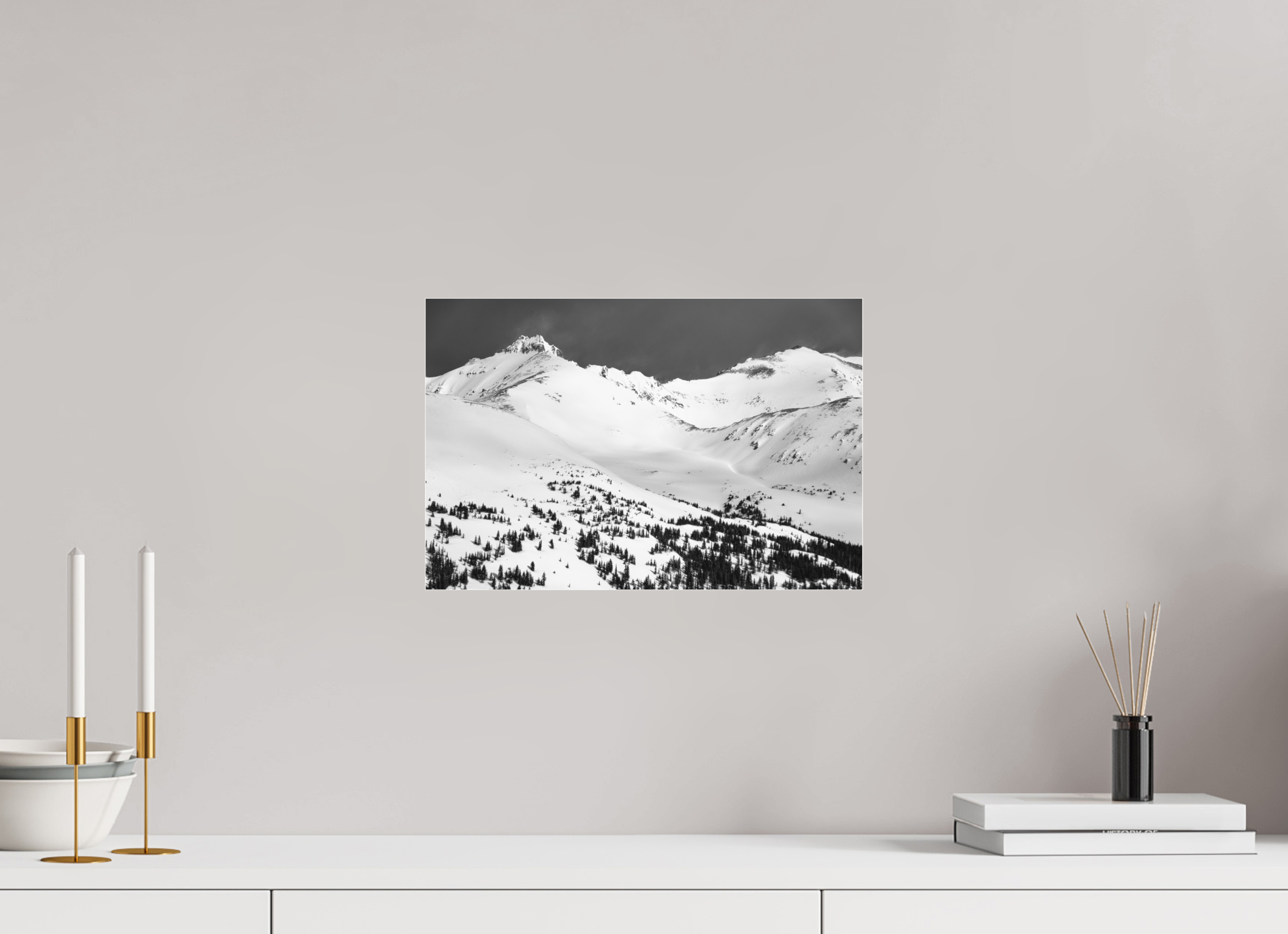 15 x 10″, Ilford B&W Under Acrylic: glossy High Silence