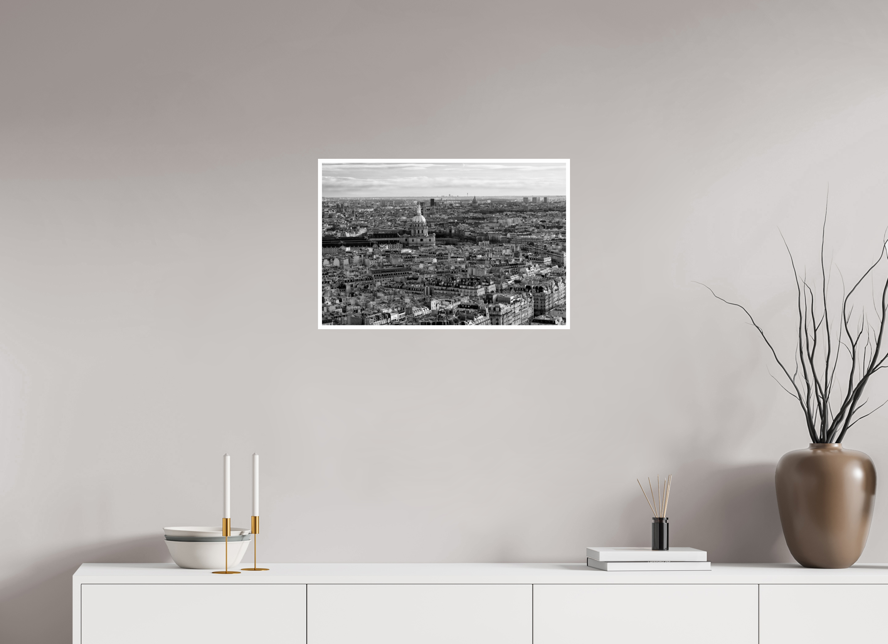 24 x 16″, Ilford Baryta Paper Paris from the Eiffel Tower