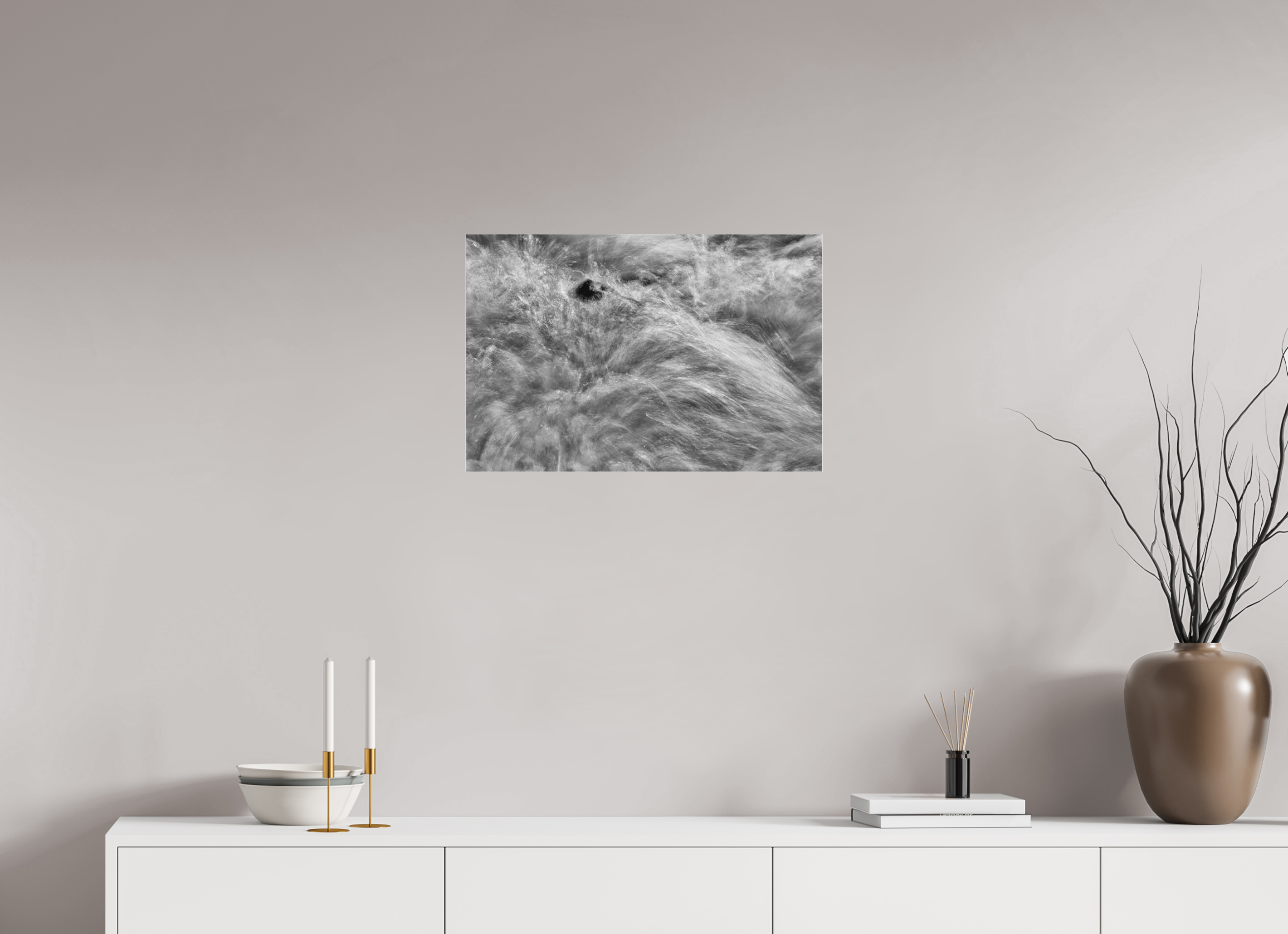 24 x 16″, Ilford B&W Under Acrylic: glossy Island in Chaos