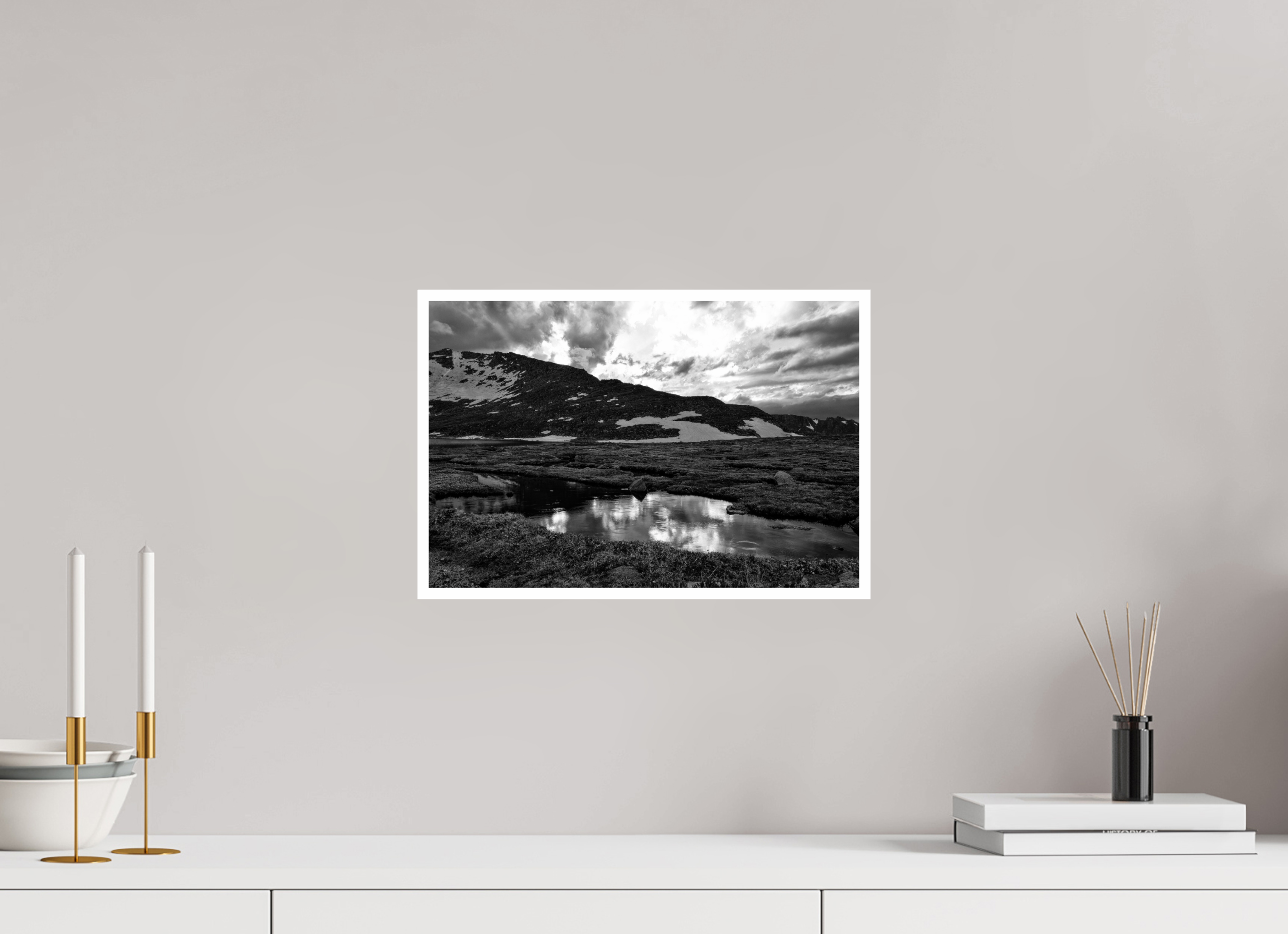 15 x 10″, Ilford Baryta Paper Dusk at Summit Lake