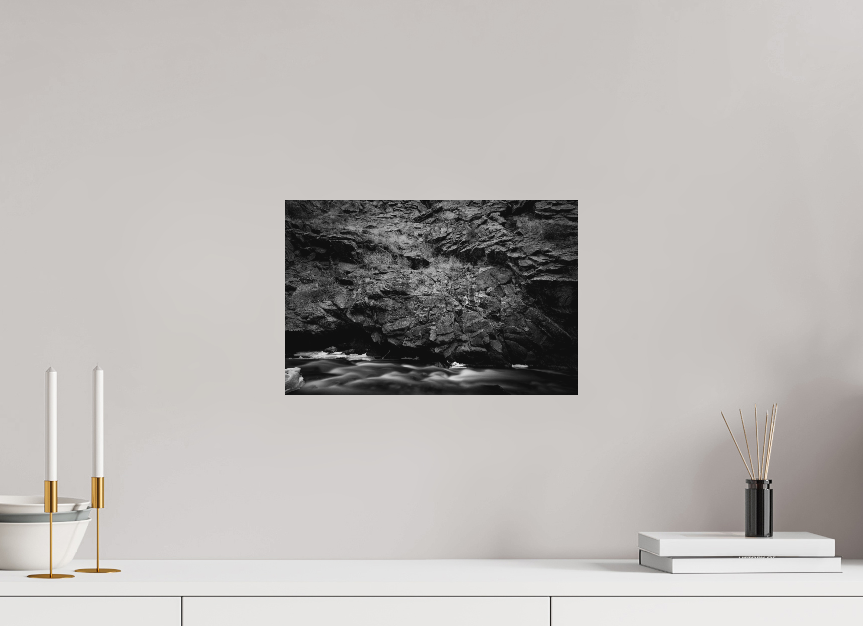 15 x 10″, Ilford B&W On Aluminum: matte Stone Faces