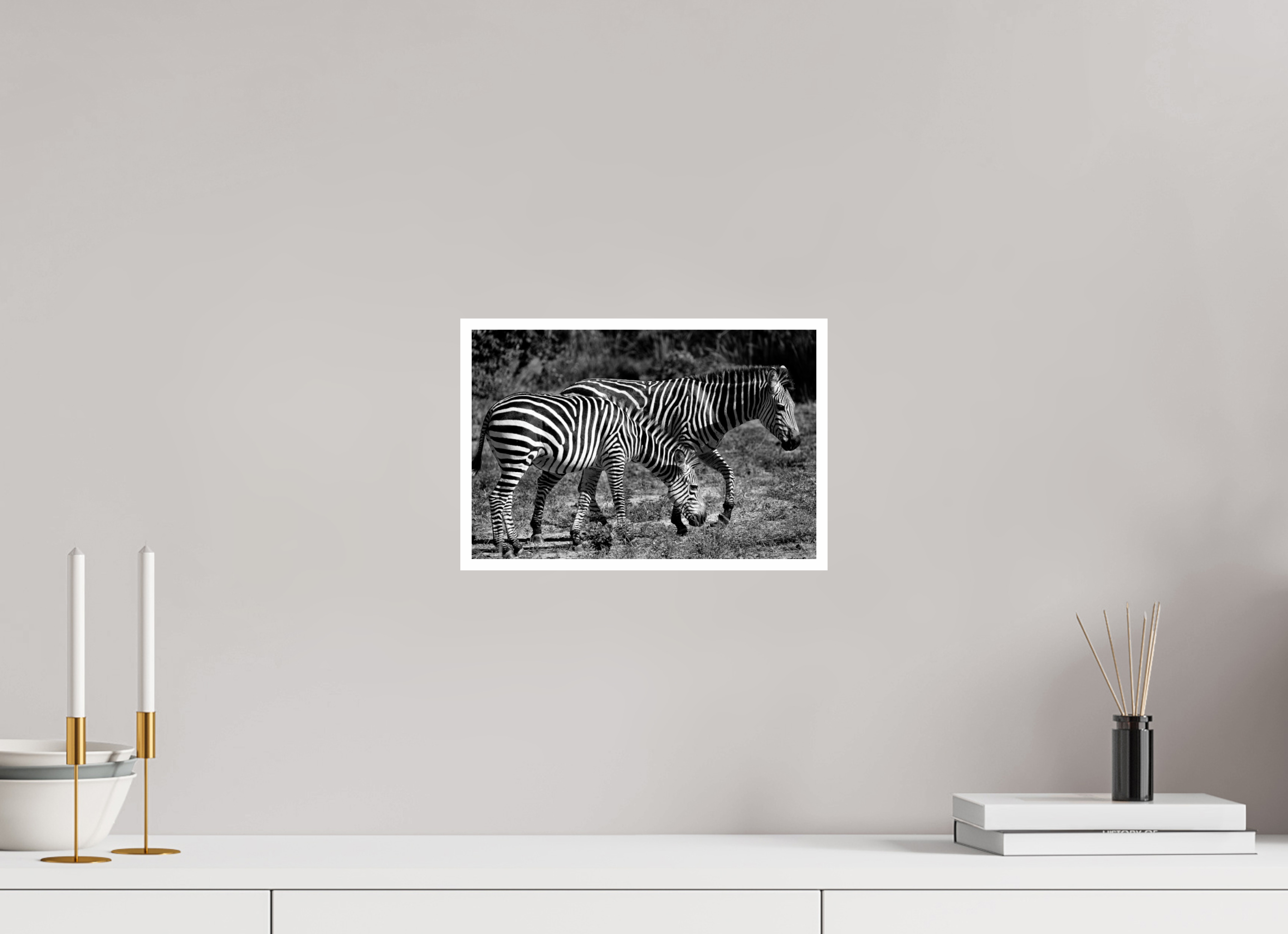 12 x 8″, Ilford Baryta Paper Zebra Patterns