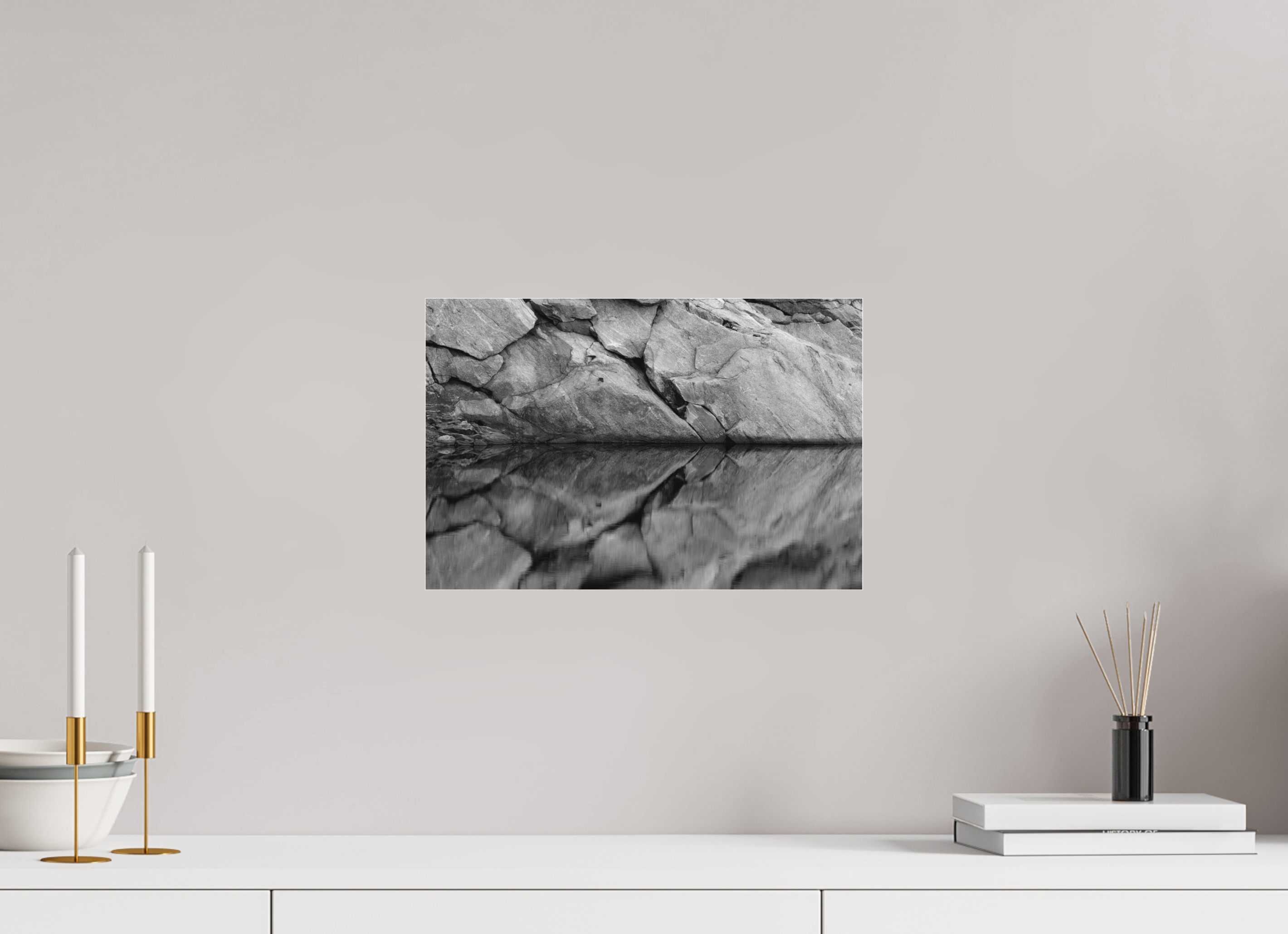 15 x 10″, Ilford B&W Under Acrylic: glossy Reflections 1