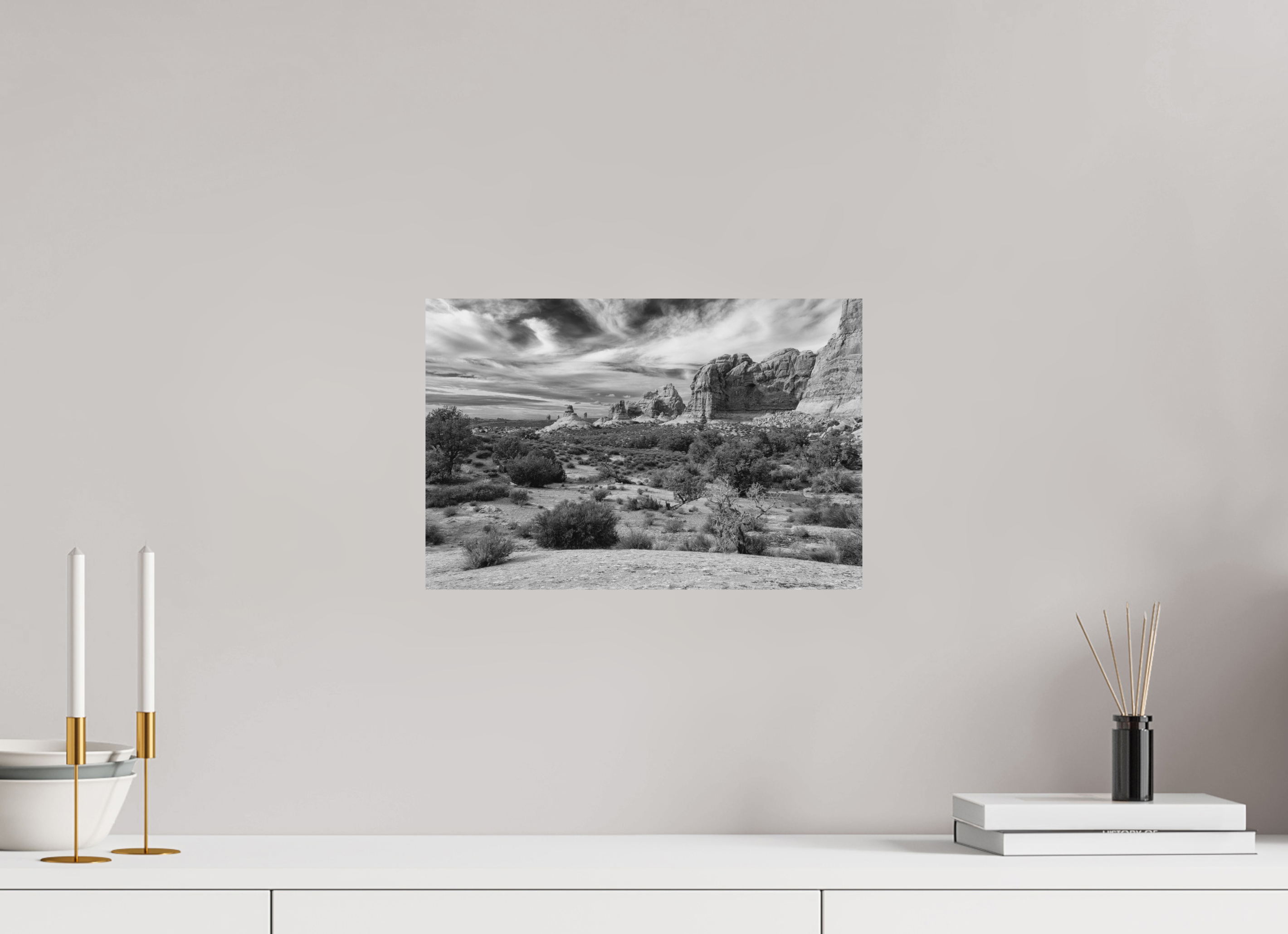 15 x 10″, Ilford B&W On Aluminum: matte Light Across the Ancient Stone