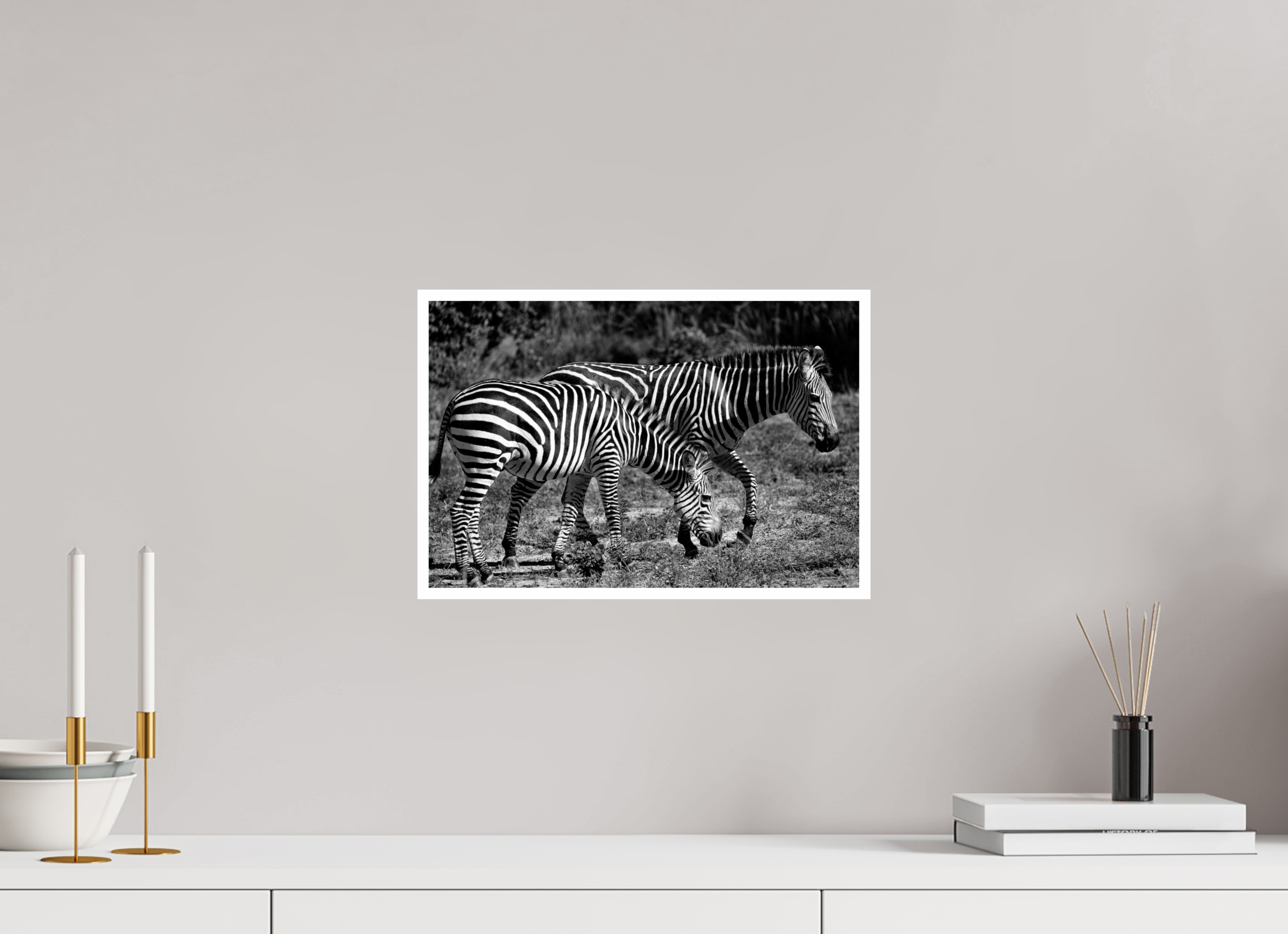 15 x 10″, Ilford Baryta Paper Zebra Patterns