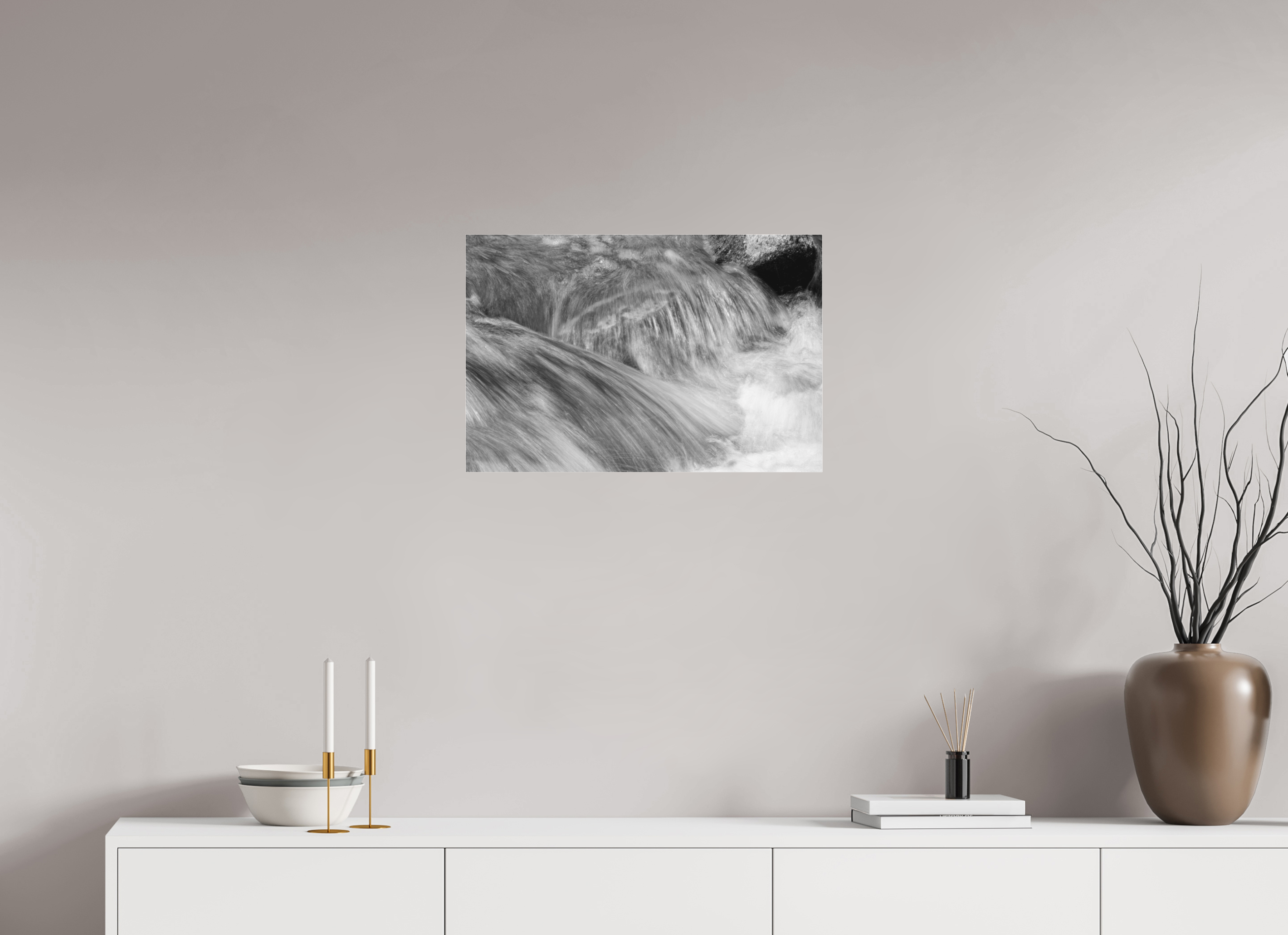 24 x 16″, Ilford B&W Under Acrylic: matte River of Glass