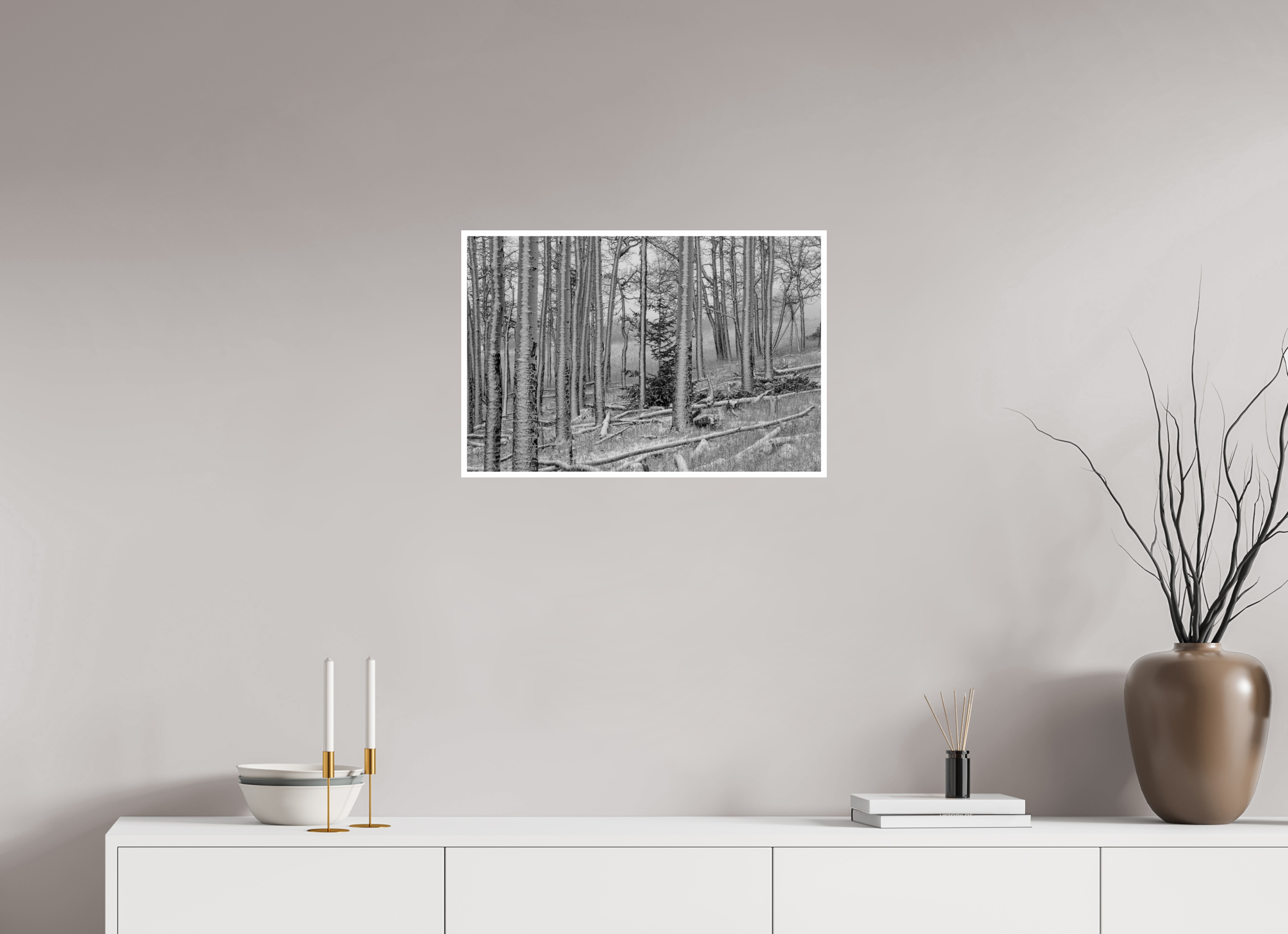 24 x 16″, Ilford B&W Paper: glossy Winter's Brush