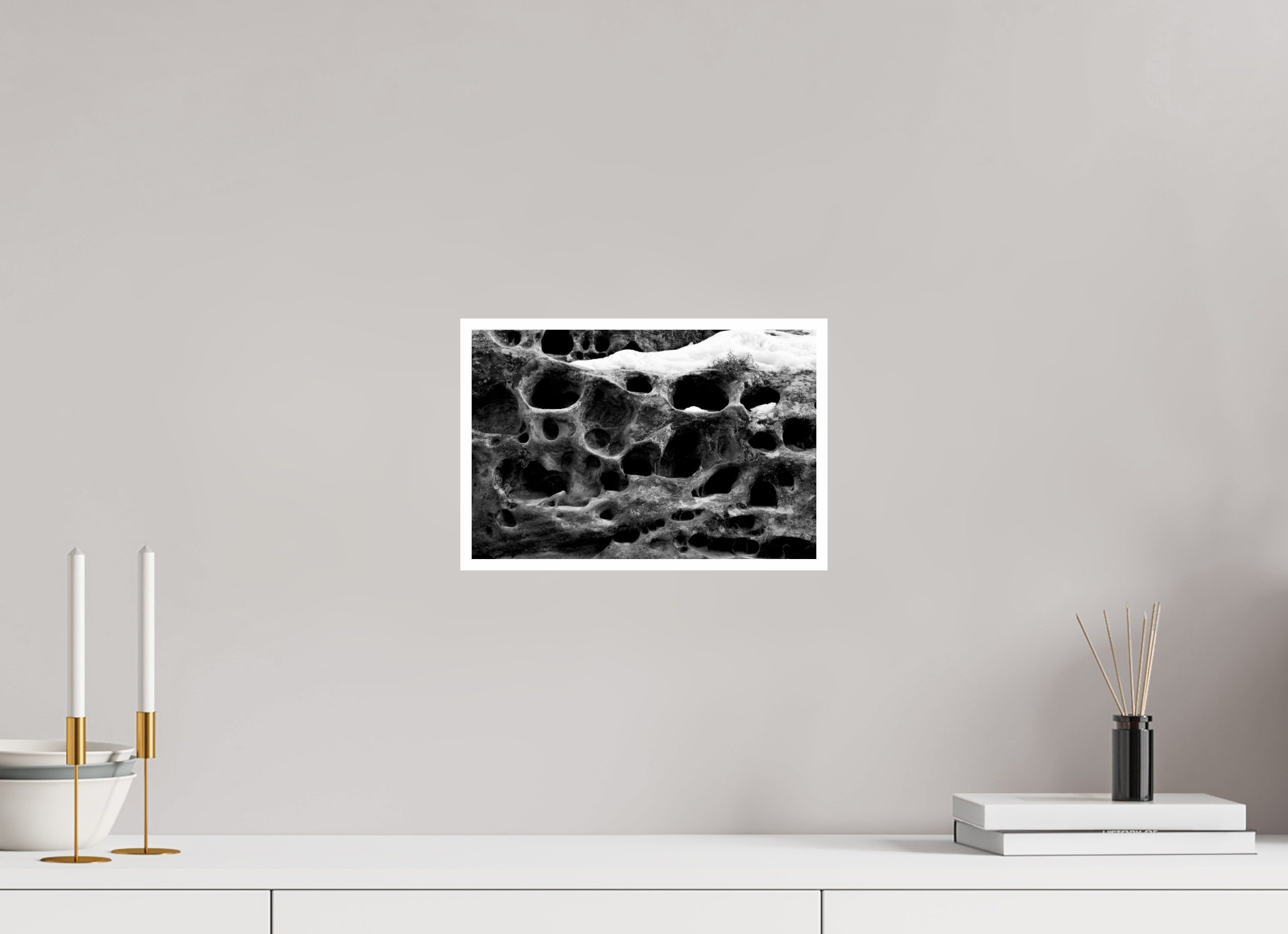 12 x 8″, Ilford Baryta Paper Carved by Wind, Read by Imagination
