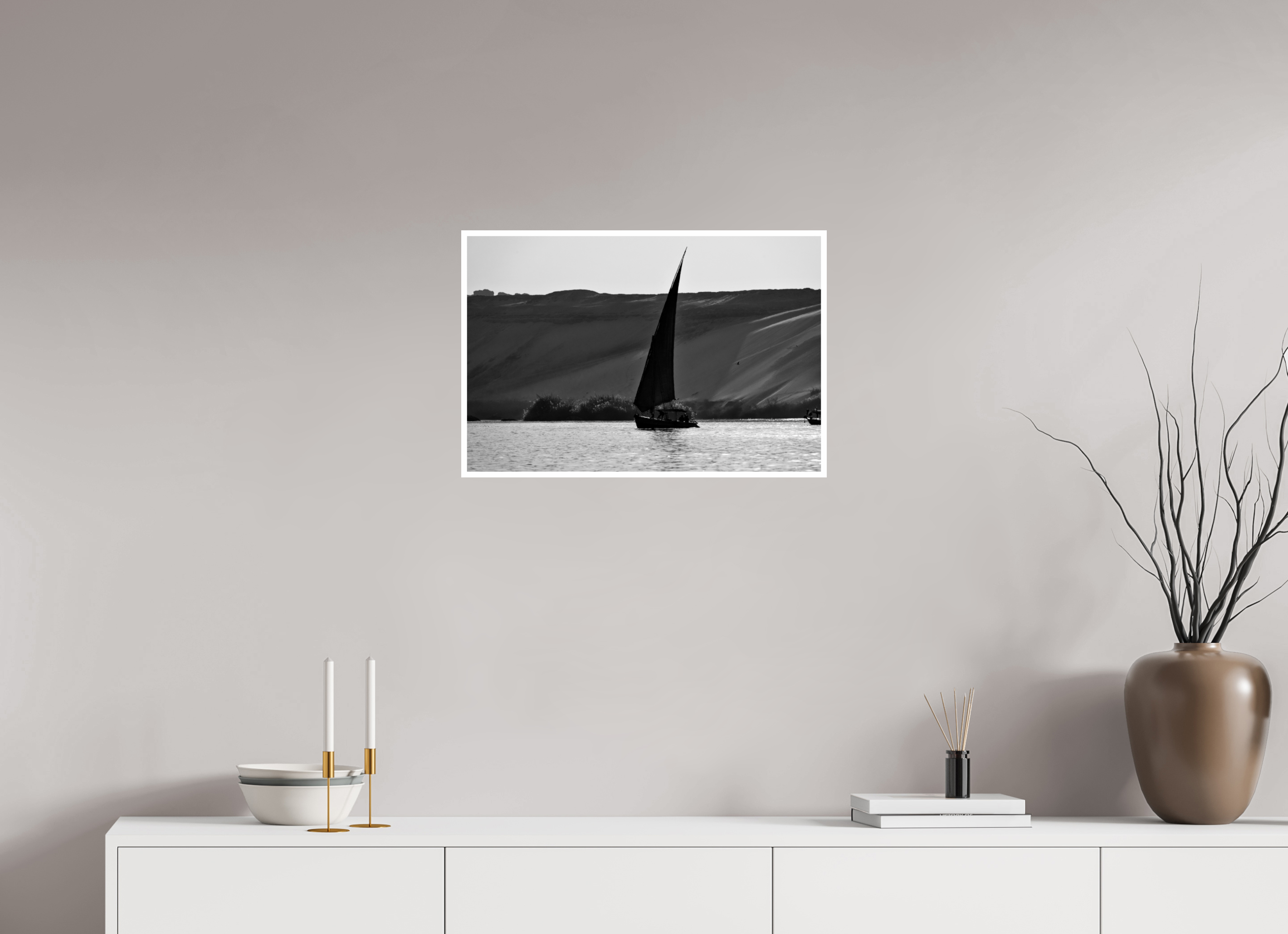 24 x 16″, Ilford Baryta Paper Sailing the Nile