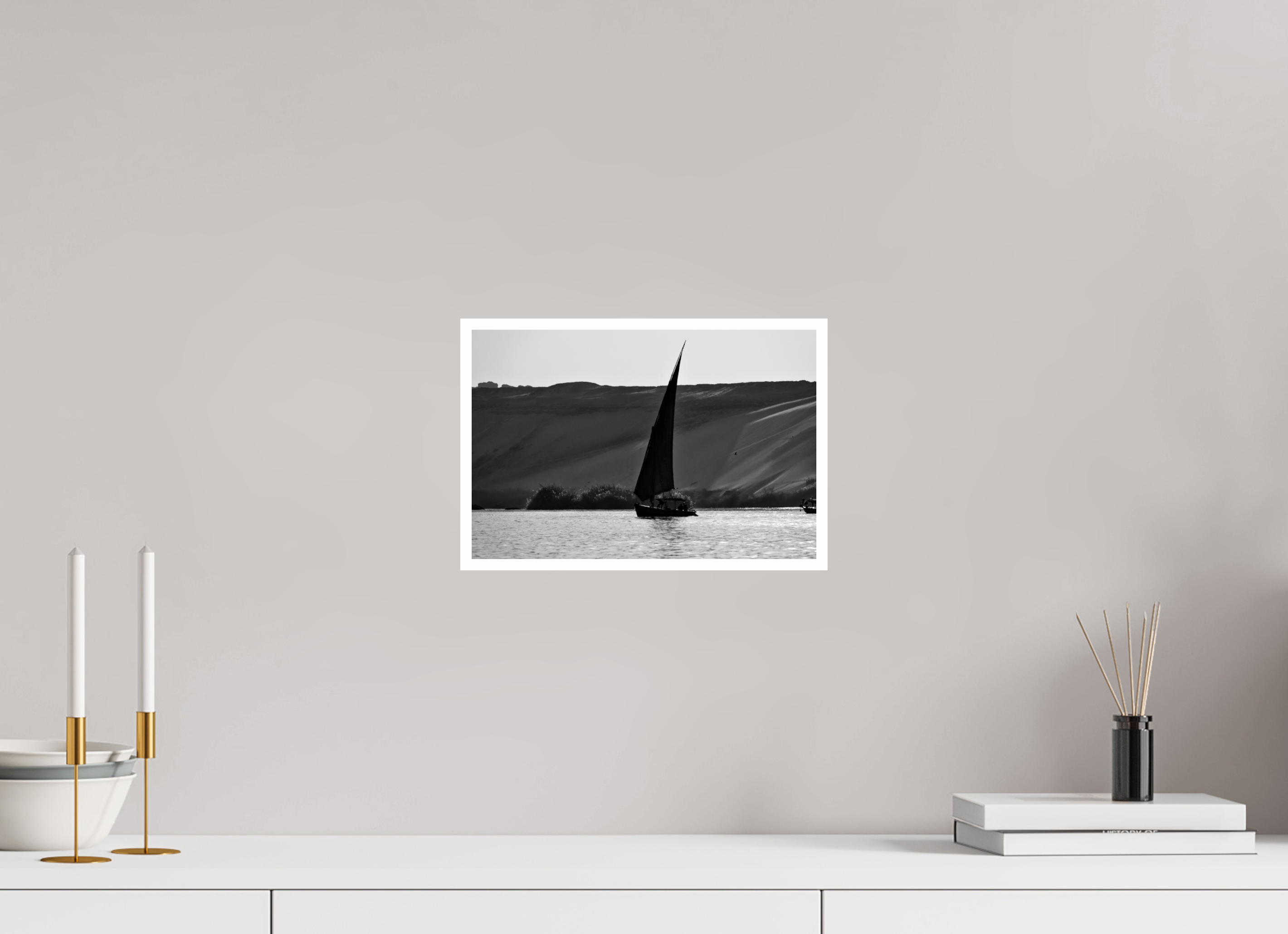 12 x 8″, Ilford Baryta Paper Sailing the Nile