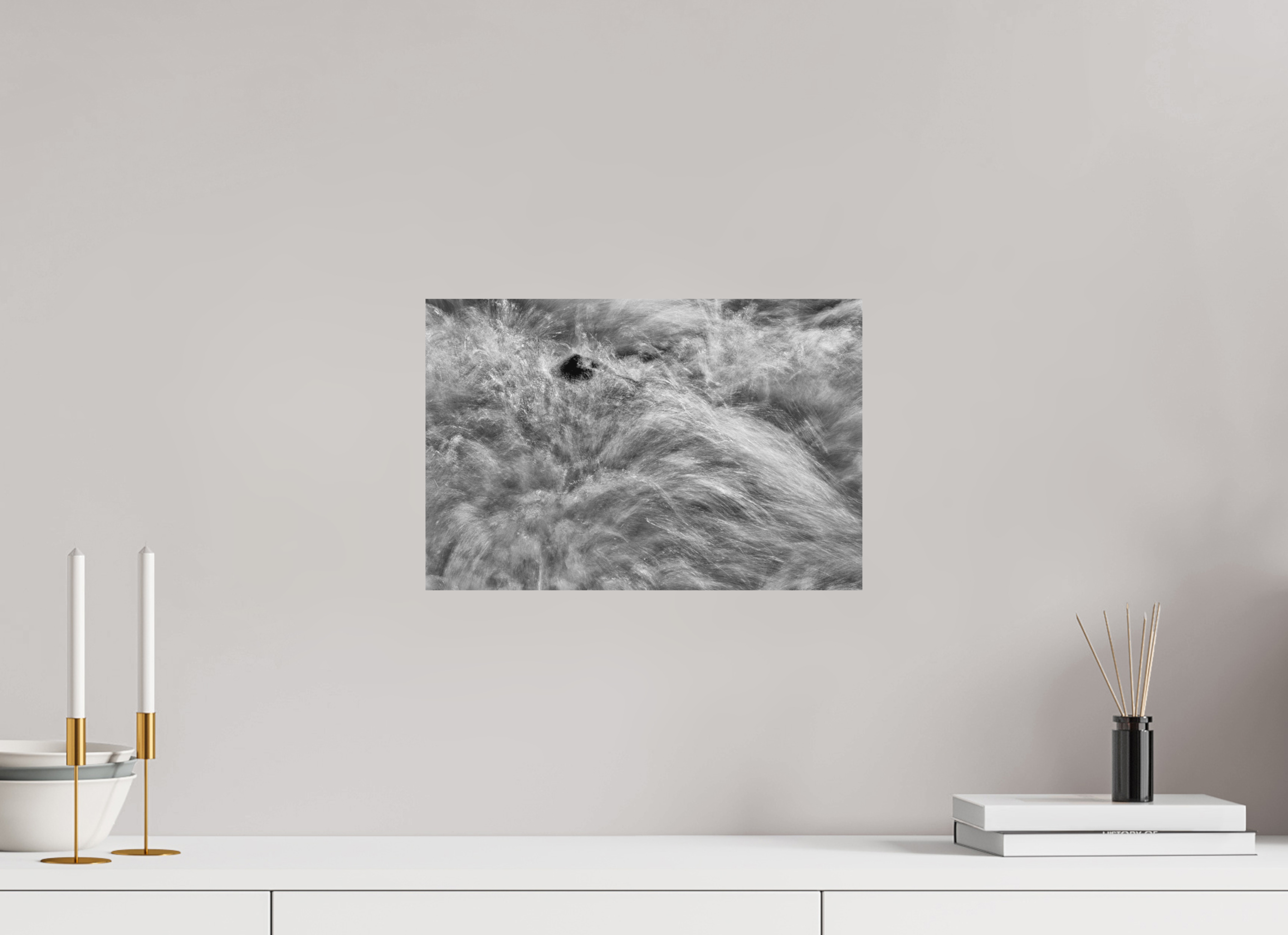 15 x 10″, Ilford B&W On Aluminum: matte Island in Chaos