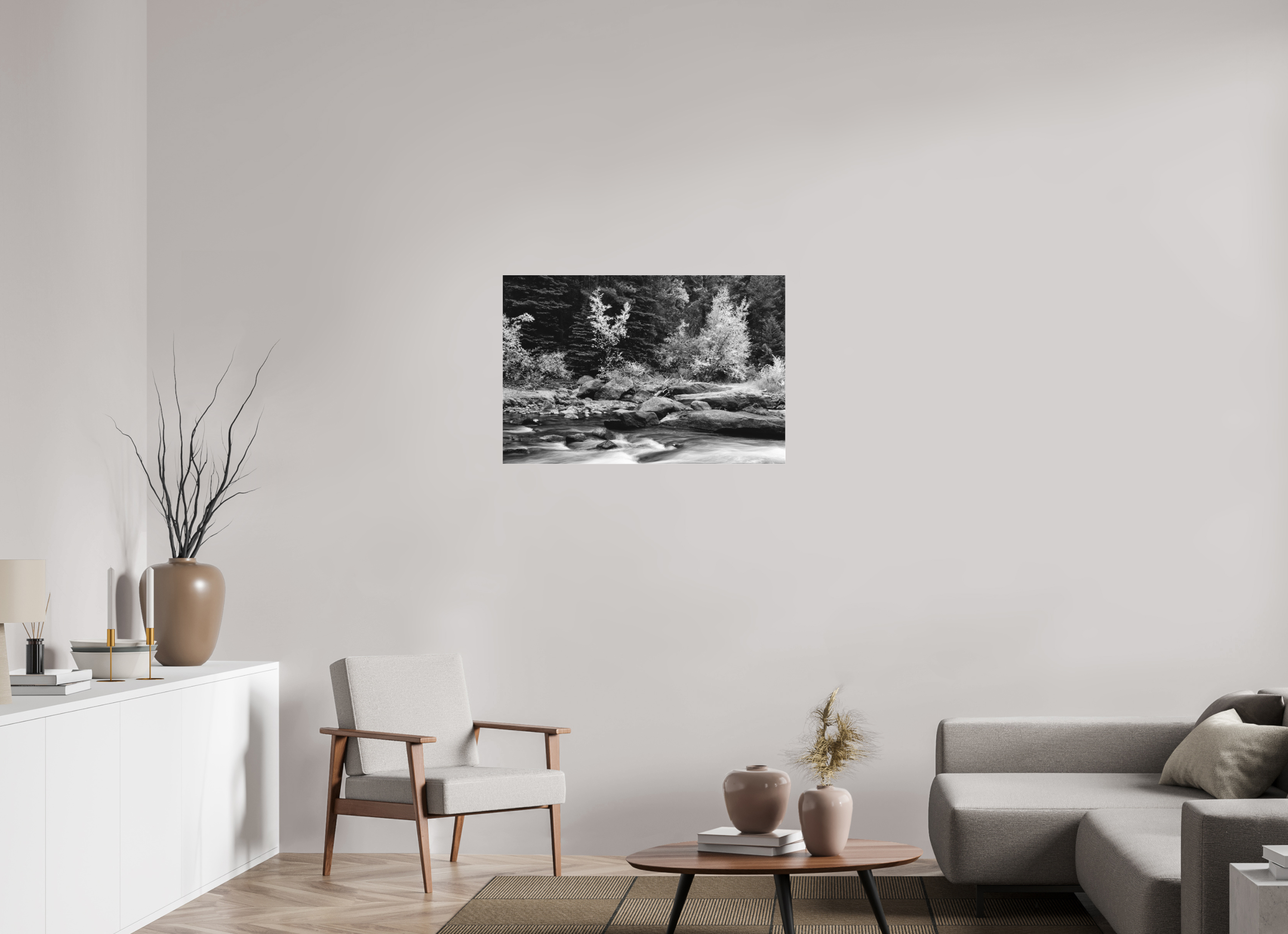 36 x 24″, Ilford B&W Under Acrylic: glossy In the Current of Seasons