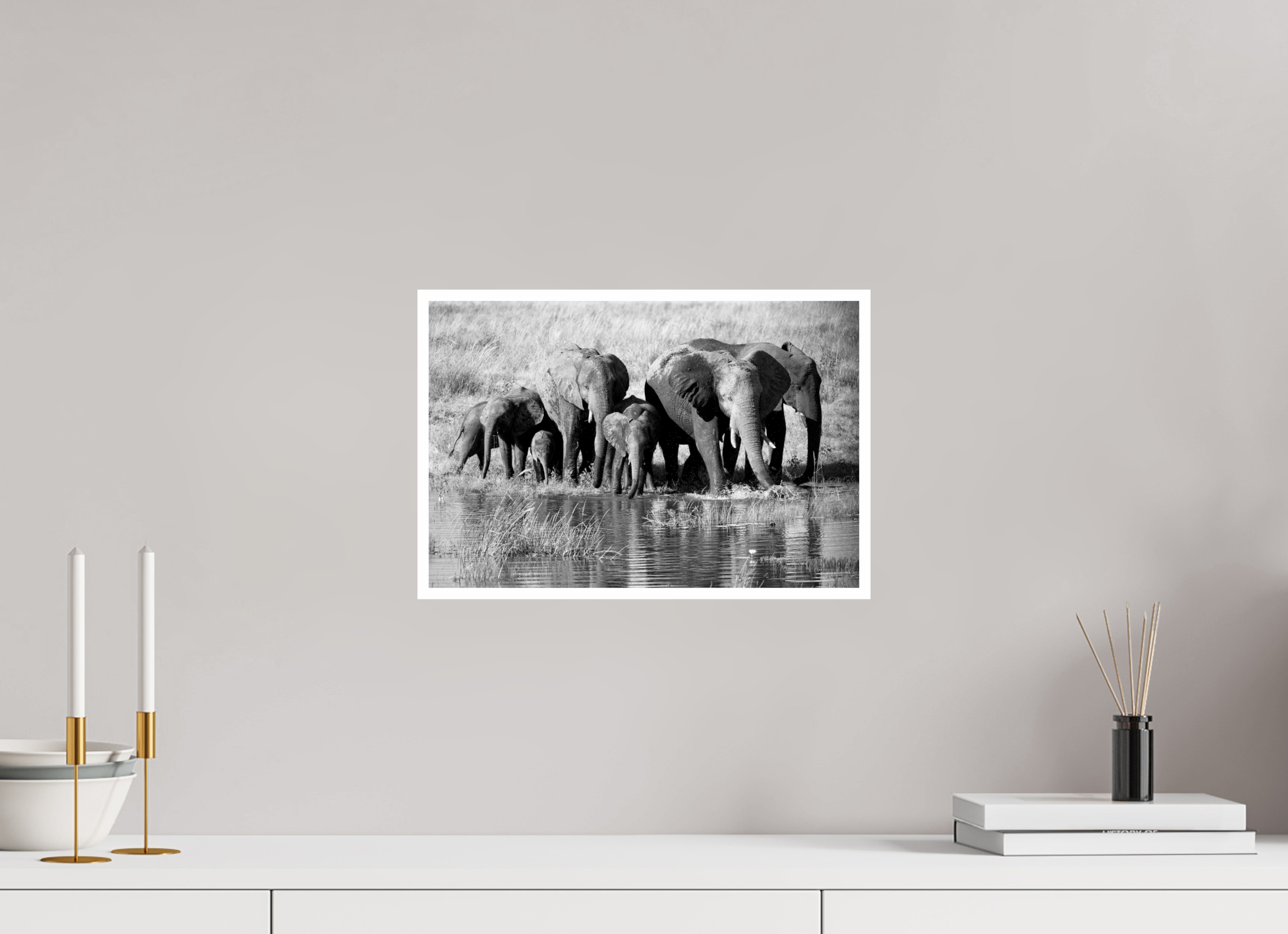 15 x 10″, Ilford B&W Paper: glossy Family Crossing