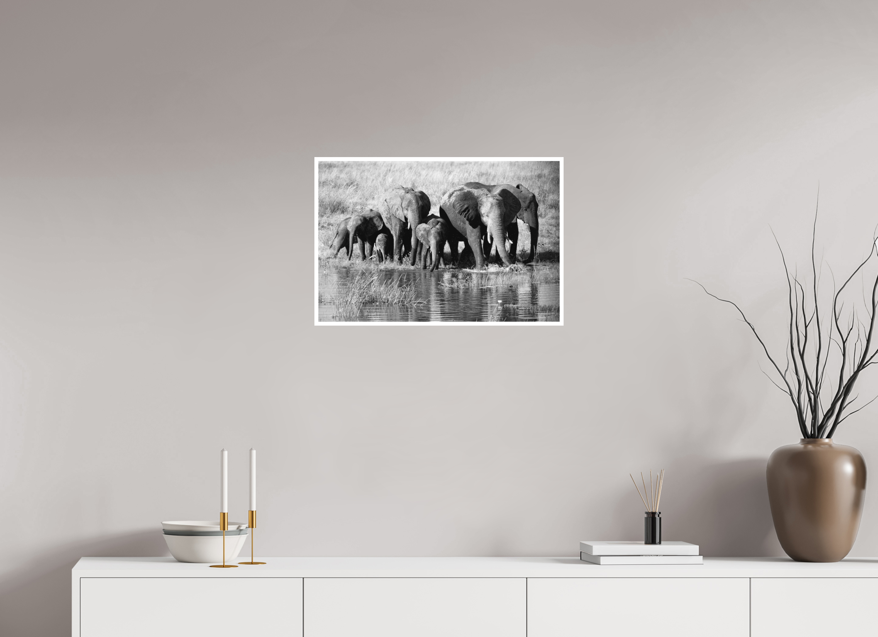 24 x 16″, Ilford B&W Paper: matte Family Crossing